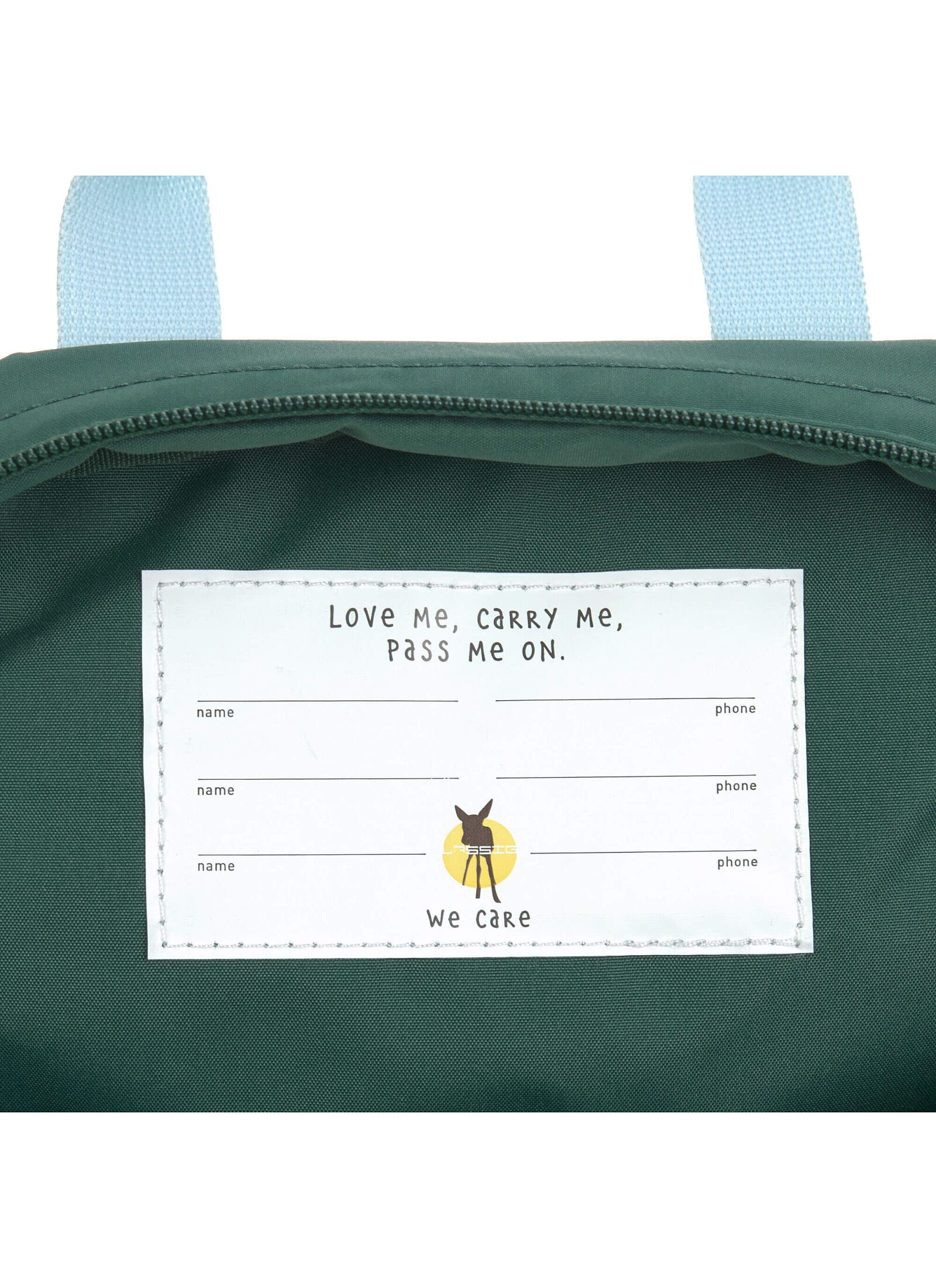BACKPACK SQUARE LITTLE GANG DARK GREEN