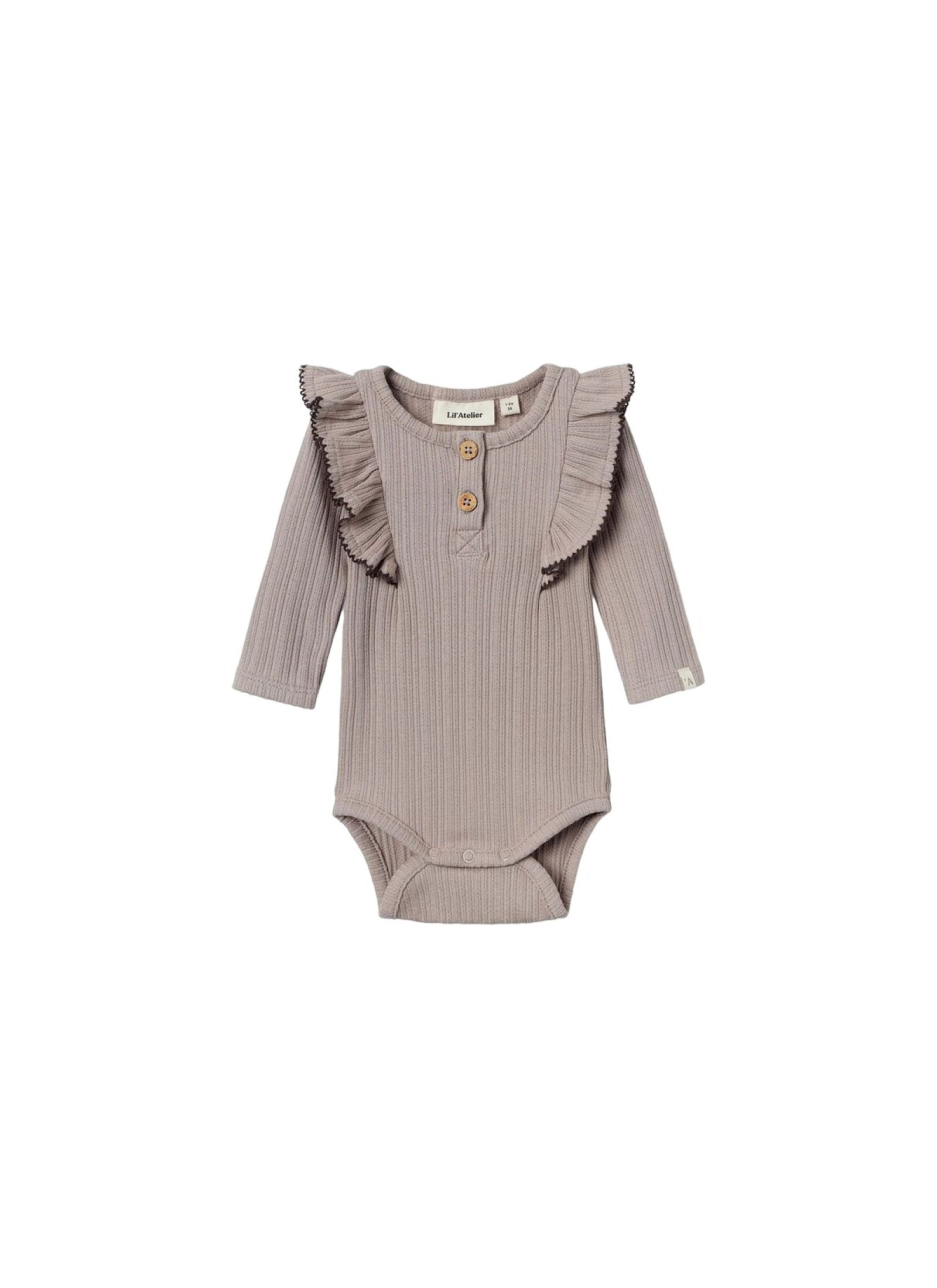 LONGSLEEVE BODY WITH RUFFLES ETHEREA