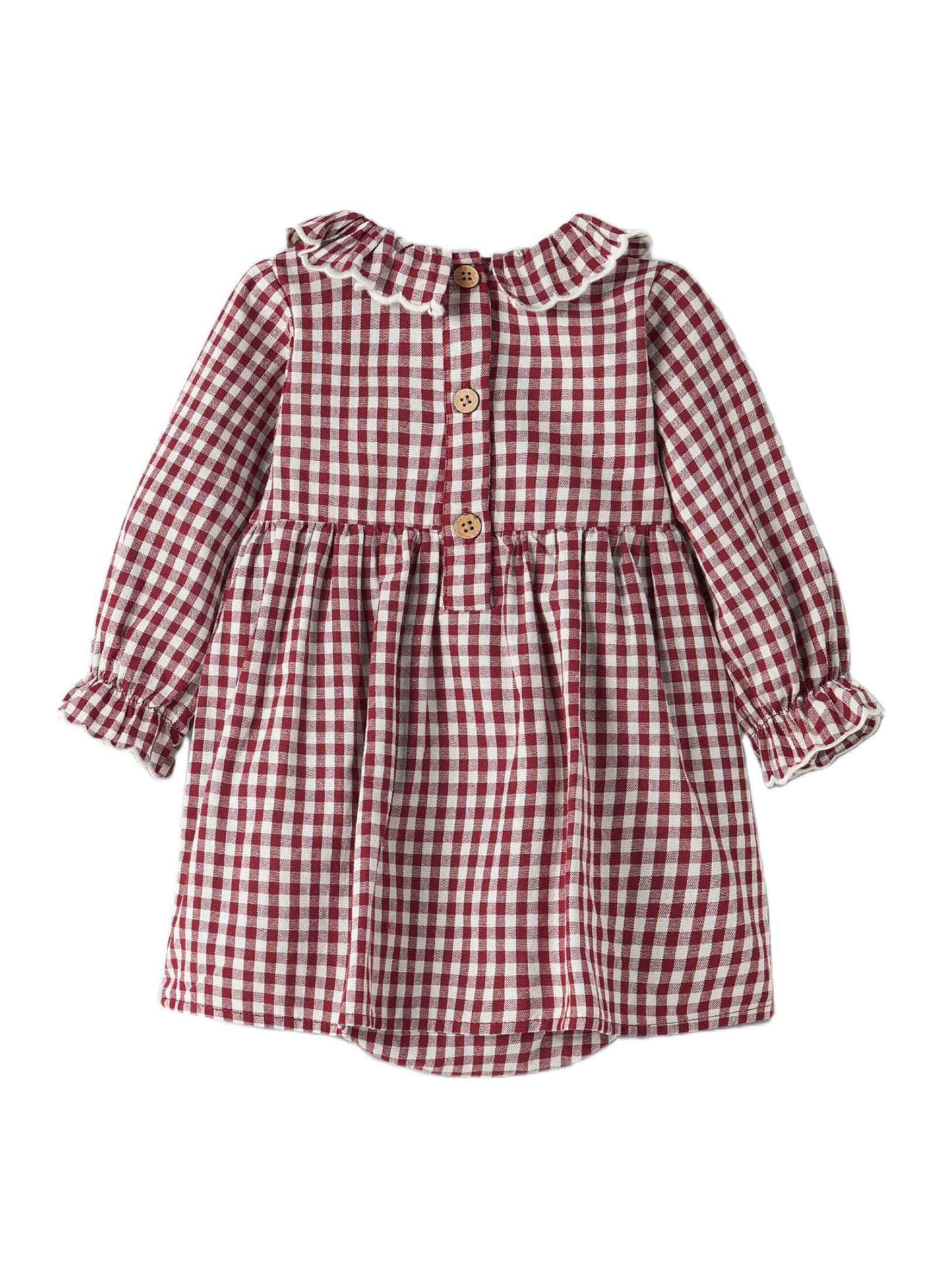 ORGANIC COTTON DRESS BIKING RED