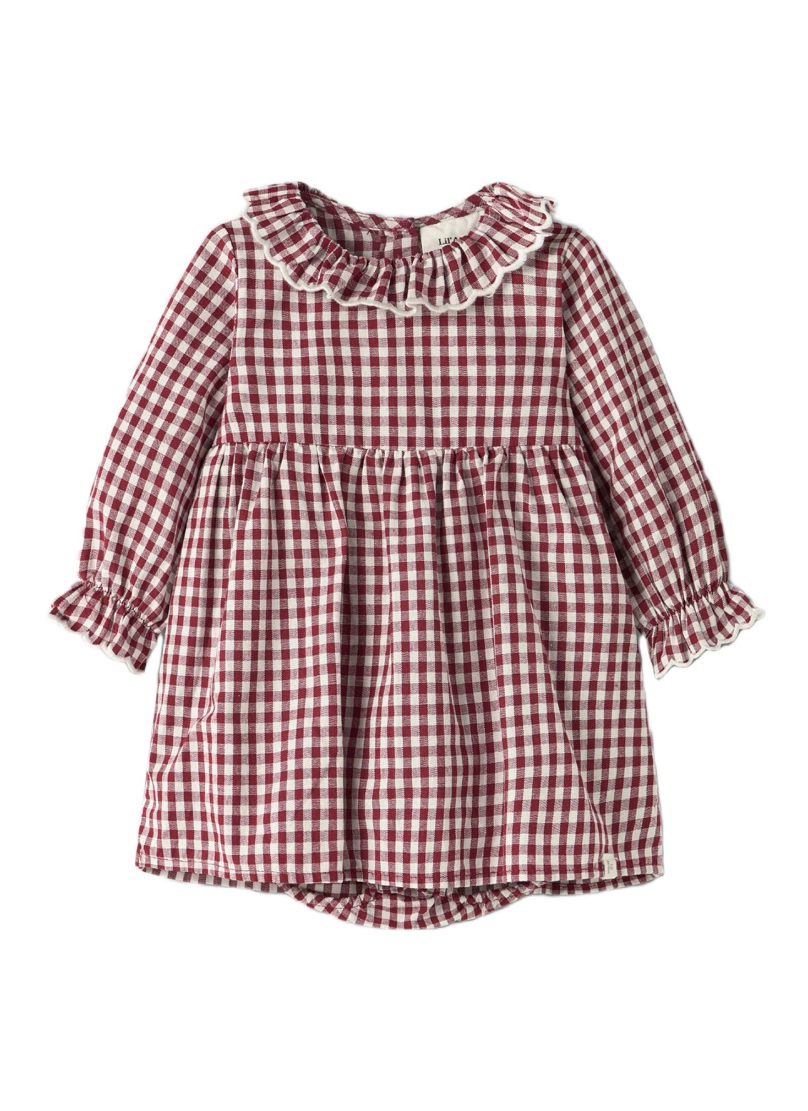 ORGANIC COTTON DRESS BIKING RED