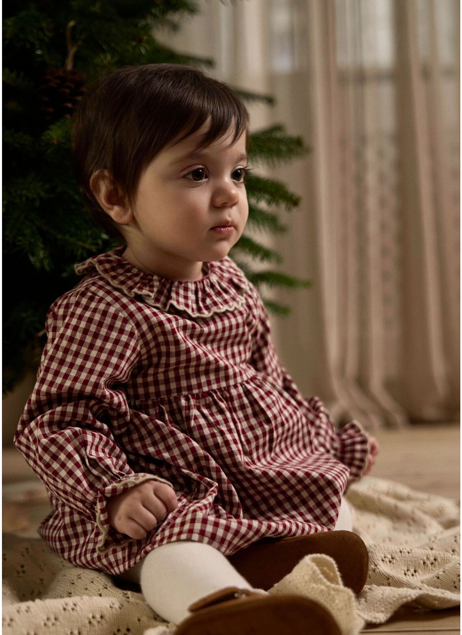 ORGANIC COTTON DRESS BIKING RED