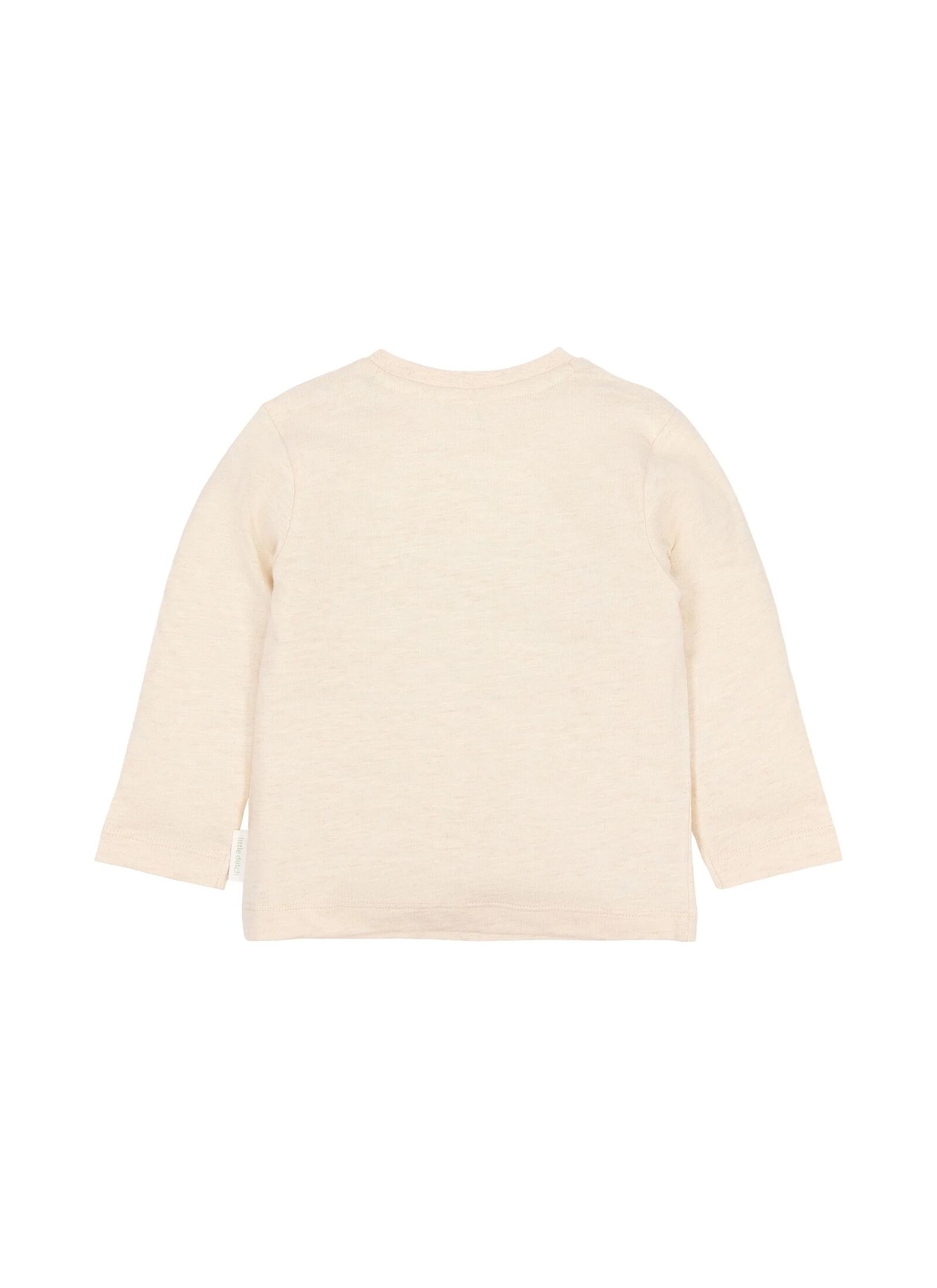 ORGANIC COTTON LONG SLEEVE BLOUSE SAND MELEE