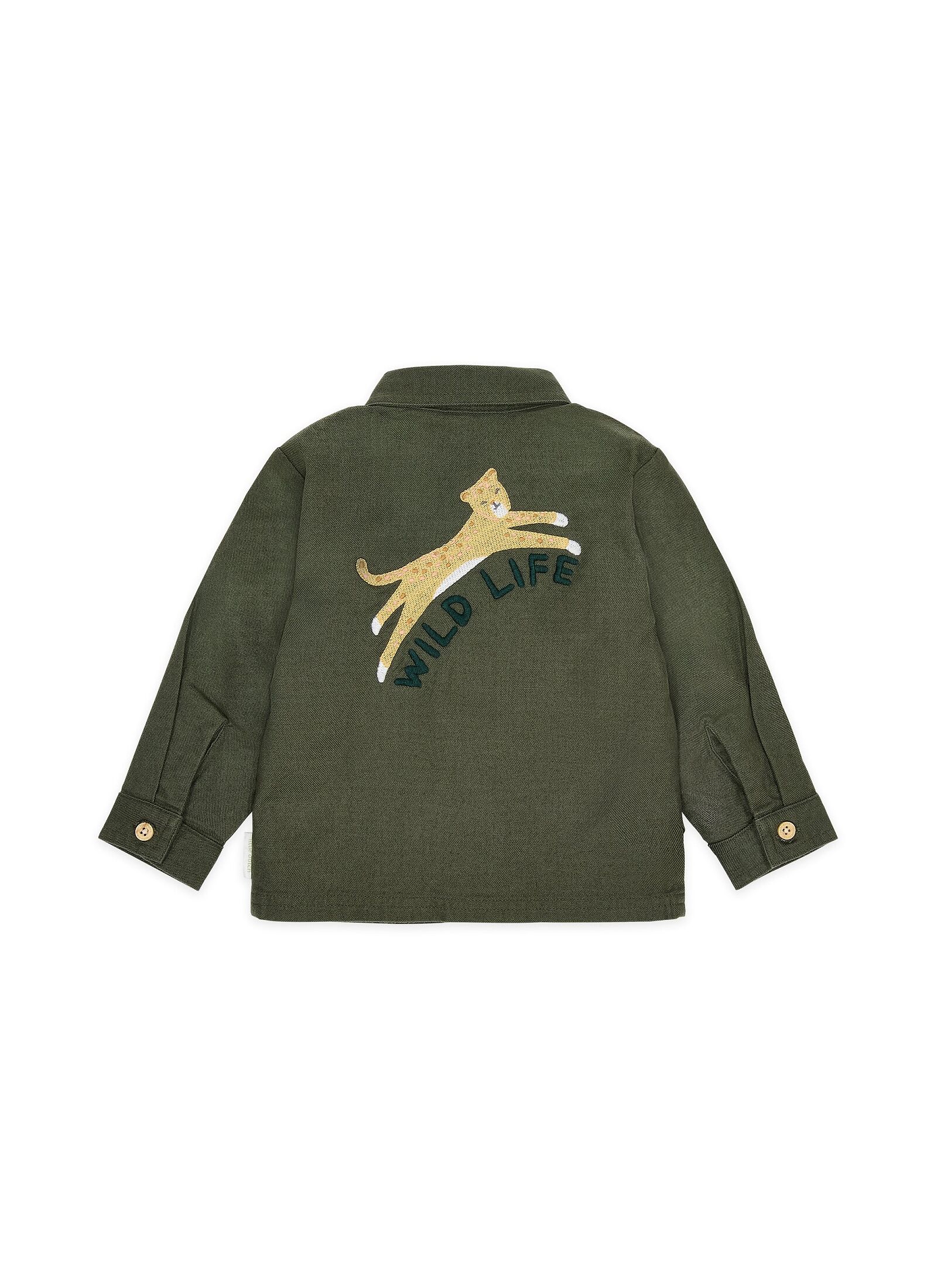 ORGANIC COTTON SHIRT DEEP OLIVE