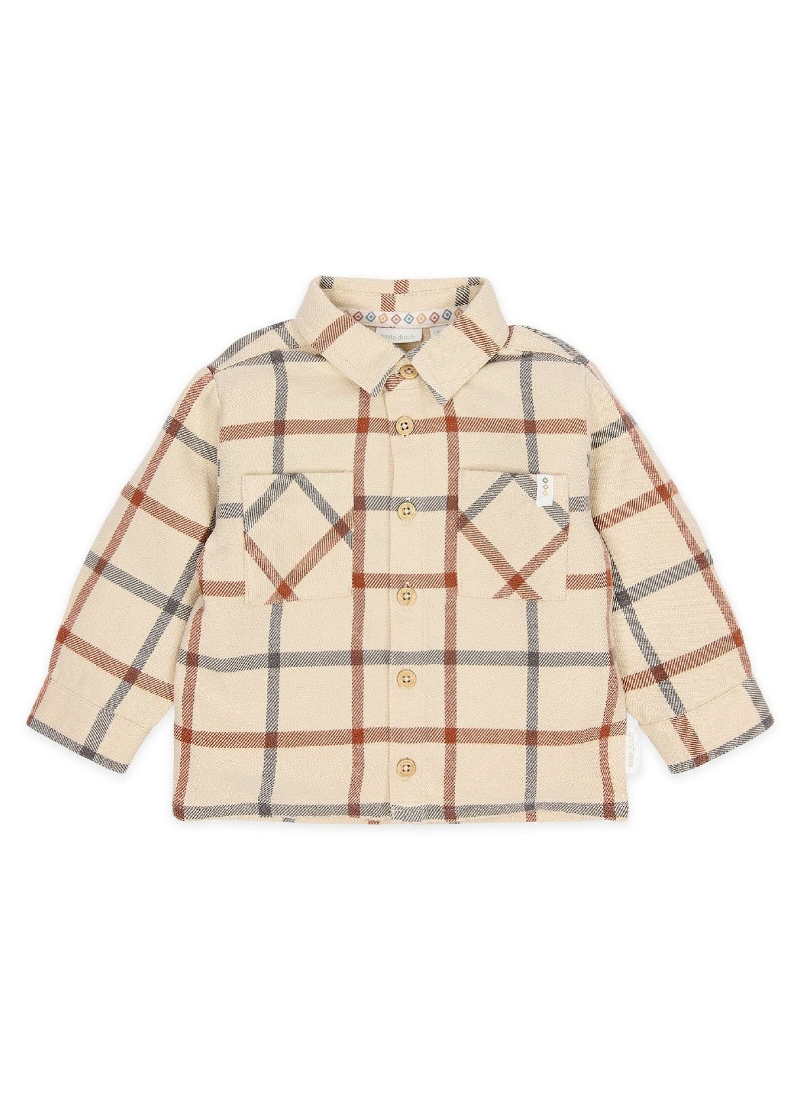ORGANIC COTTON SHIRT SAFARI CHECK