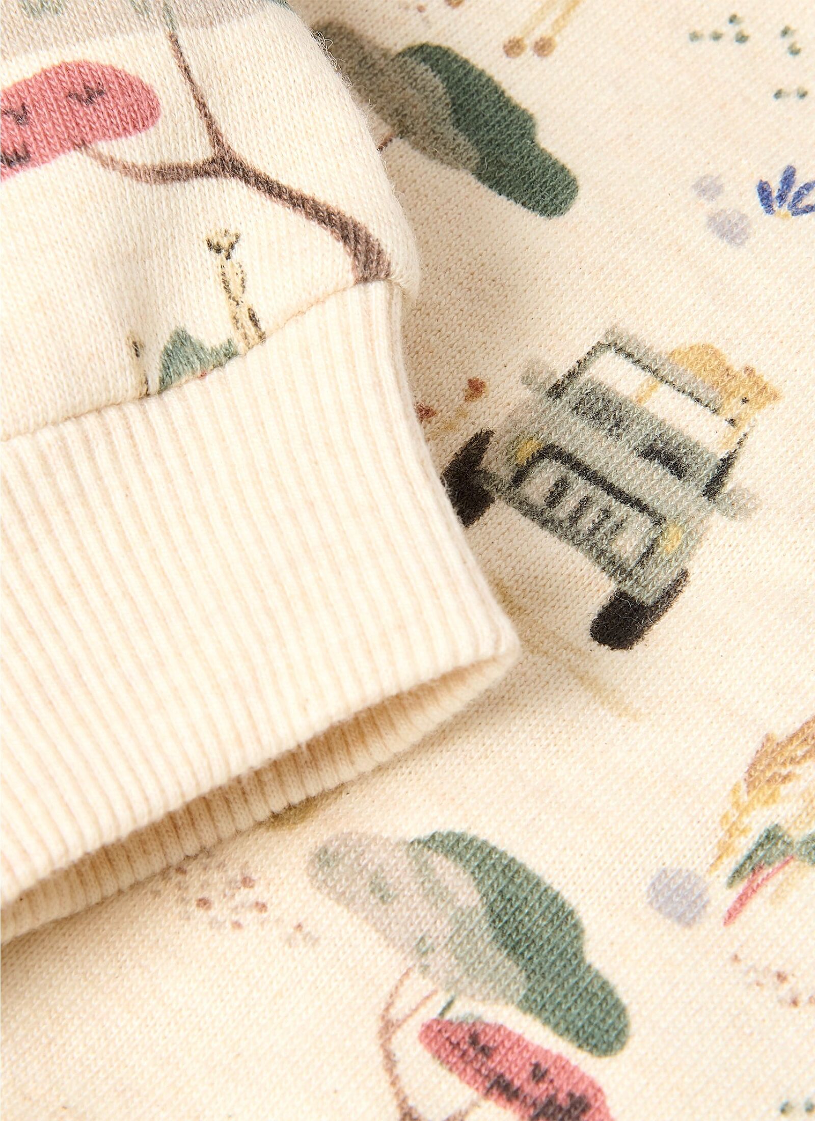 ORGANIC COTTON SWEATSHIRT SAFARI ADVENTURE
