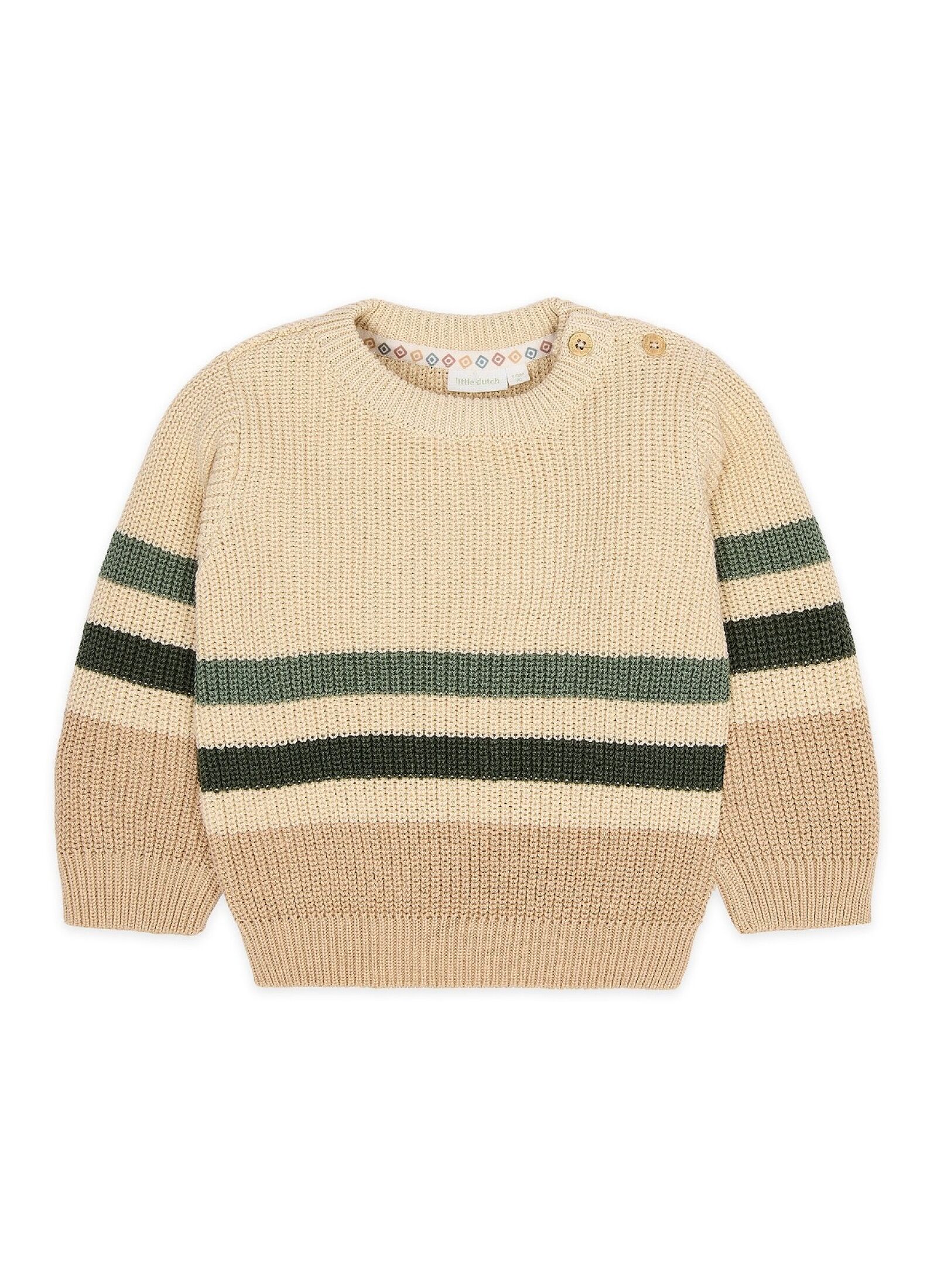 ORGANIC COTTON SWEATER WARM TAUPE