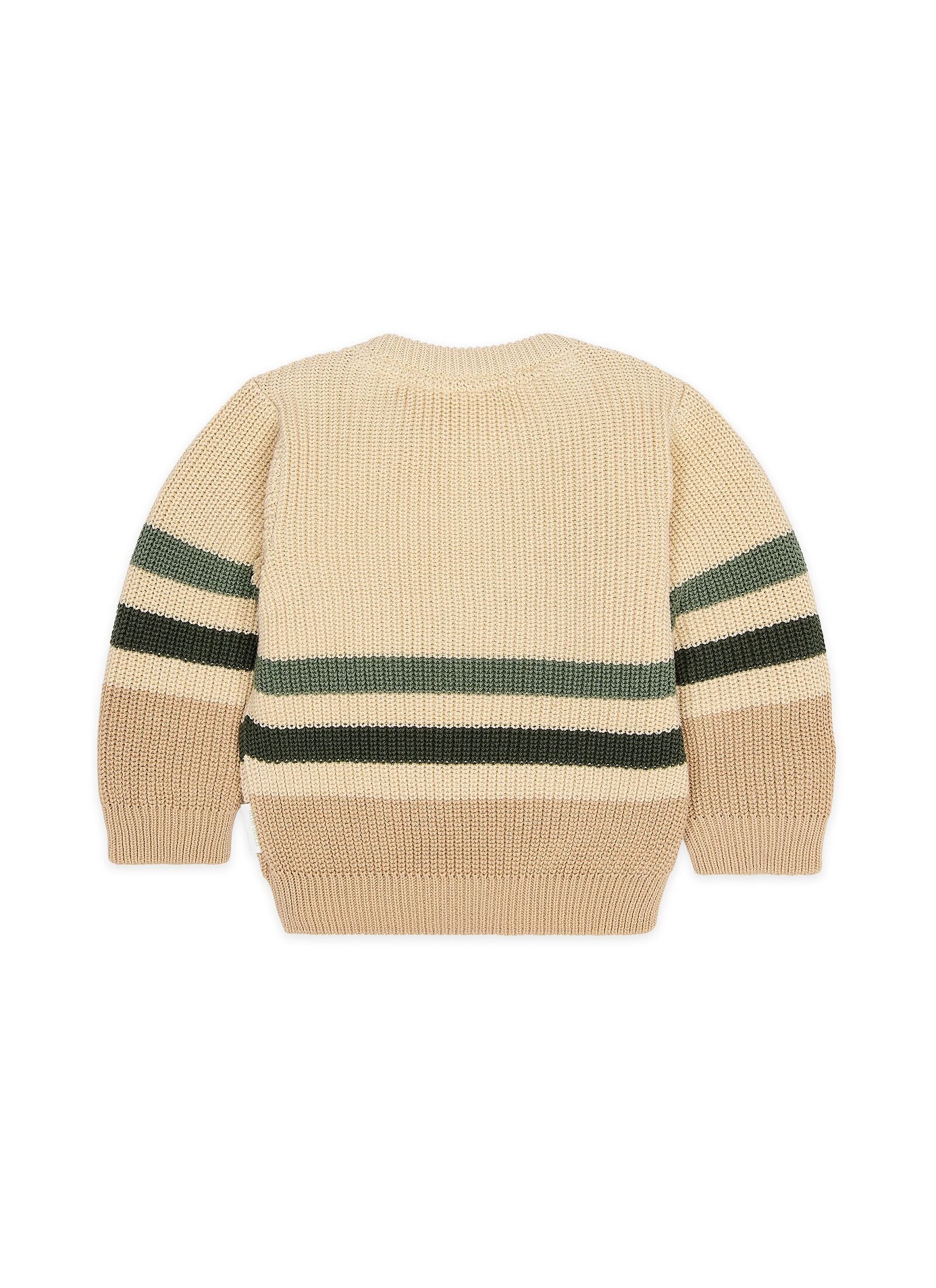 ORGANIC COTTON SWEATER WARM TAUPE