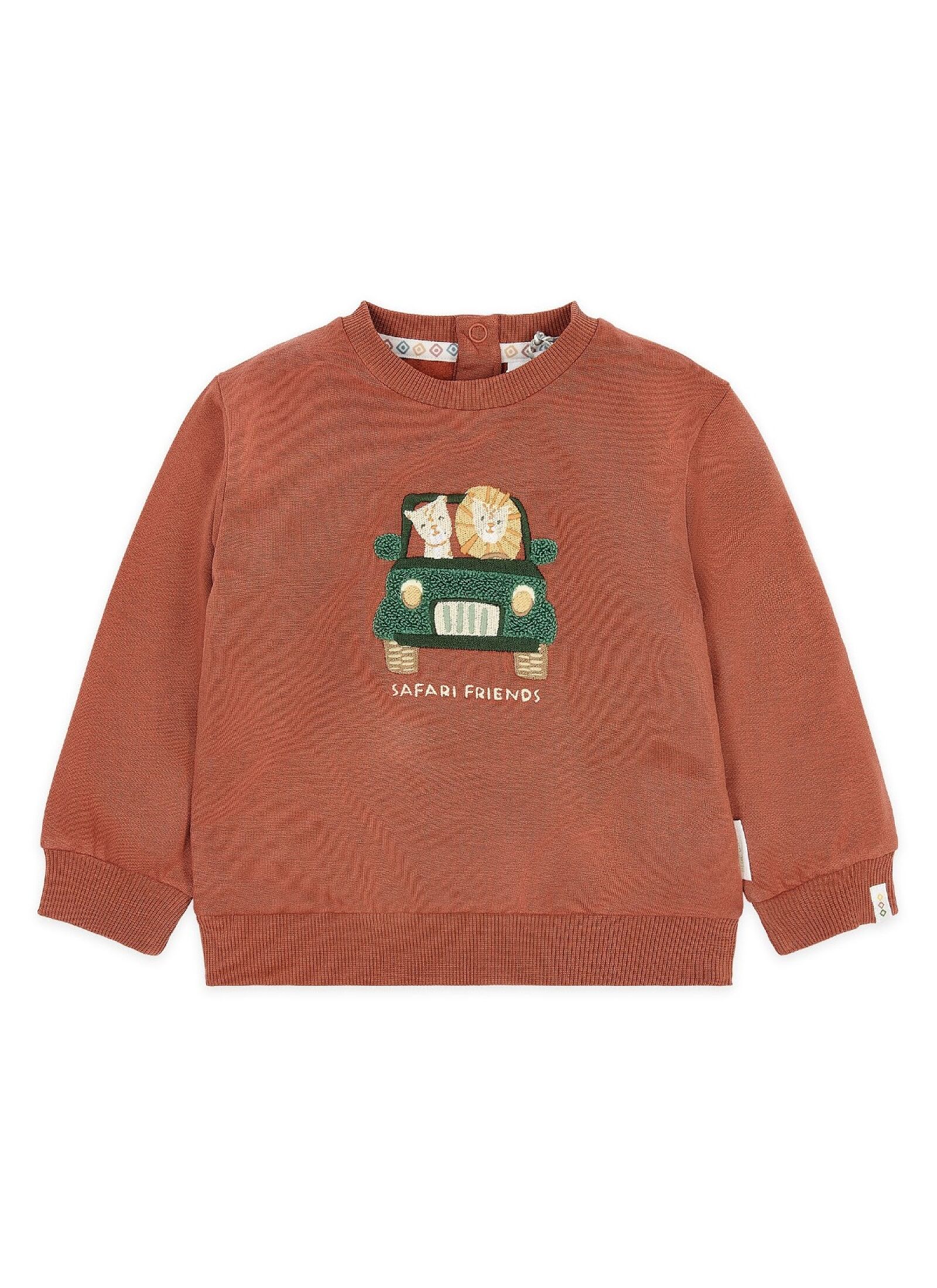 ORGANIC COTTON SWEATSHIRT DESERT RED