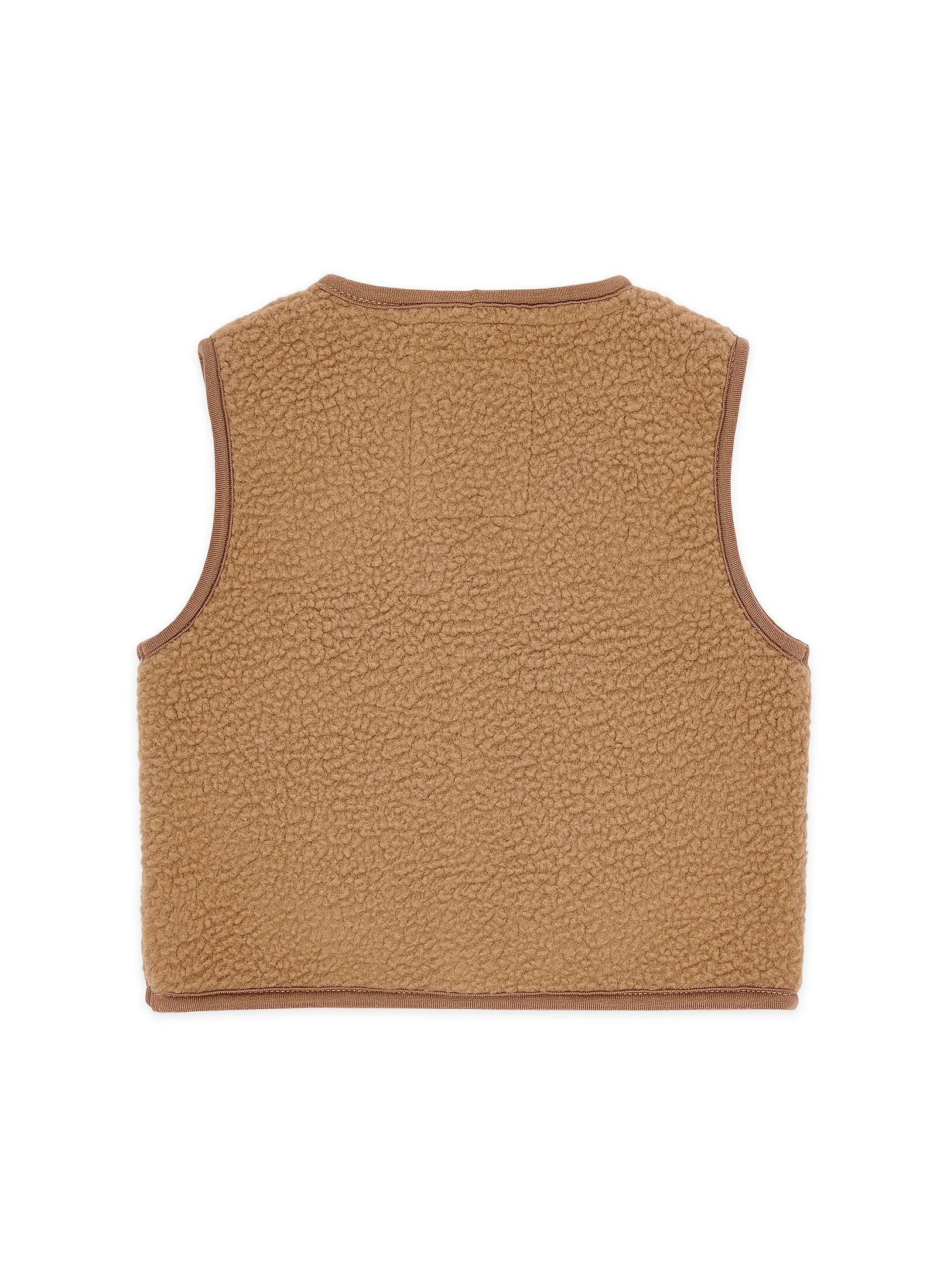 VEST TEDDY MUDSTONE