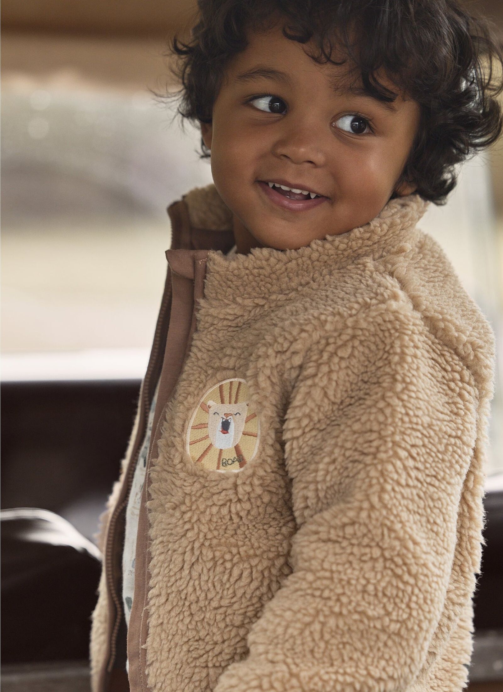 CARDIGAN TEDDY WARM TAUPE