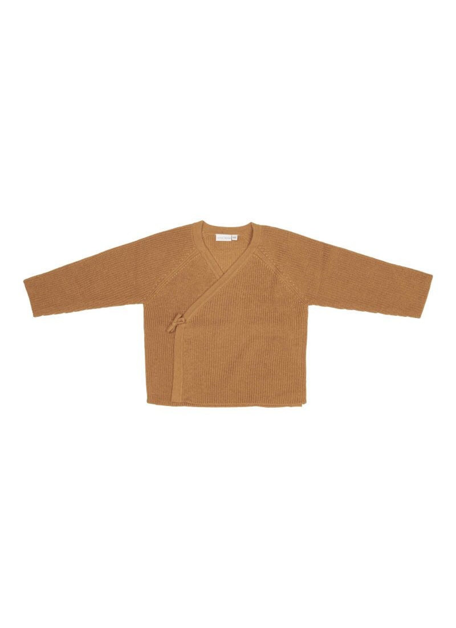 KNITTED CARDIGAN ALMOND