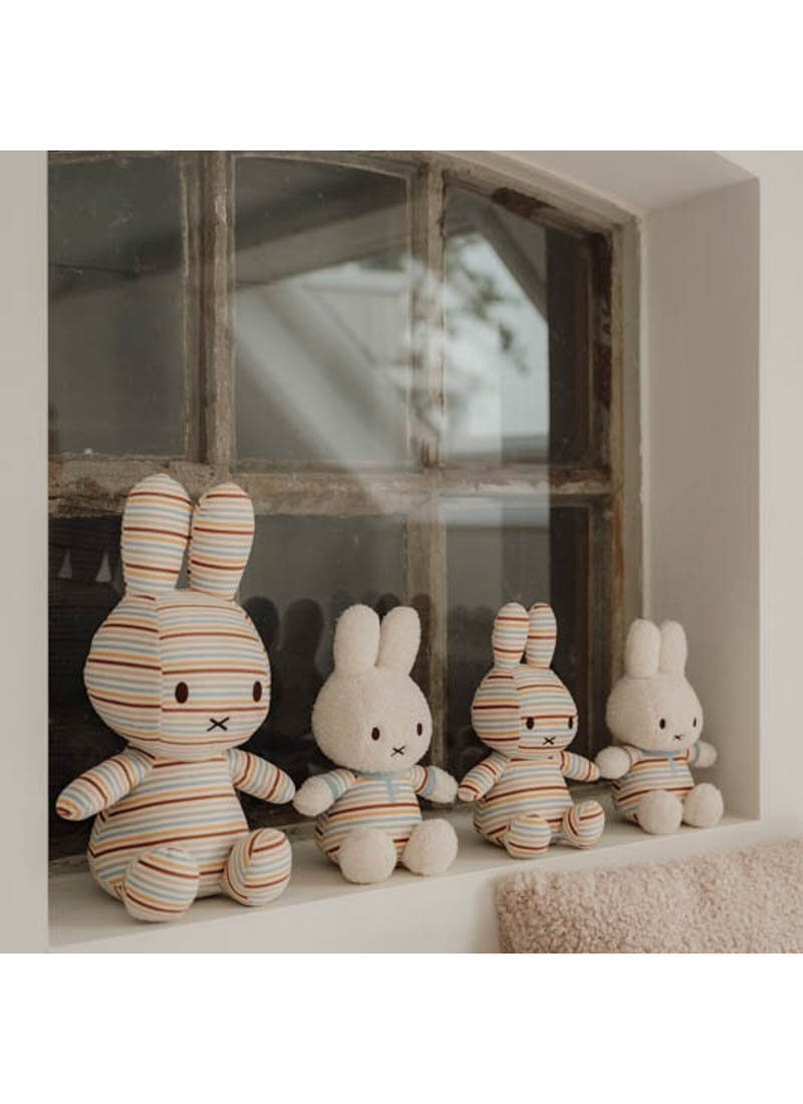 SOFT TOY 35CM MIFFY VINTAGE SUNNY STRIPES ALL-OVER