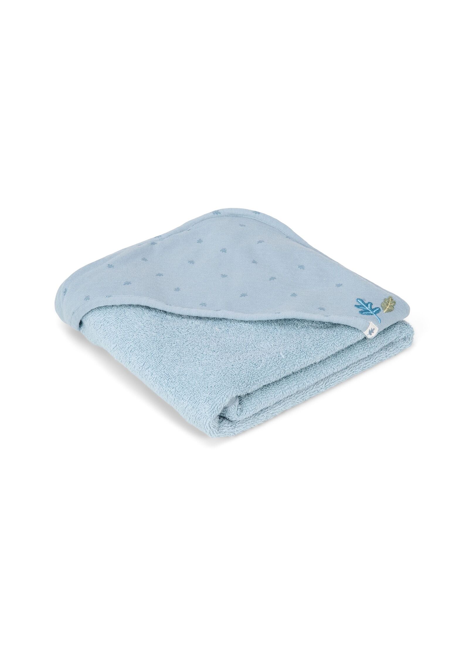 HOODED PURE DENIM BLUE