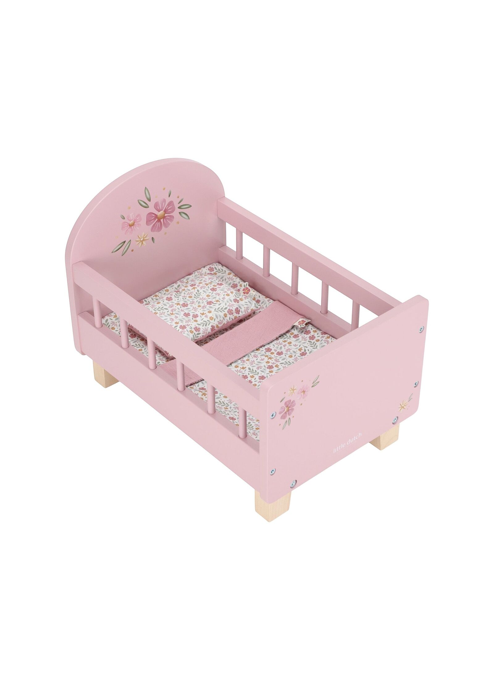 DOLL CRIB VINTAGE PINK