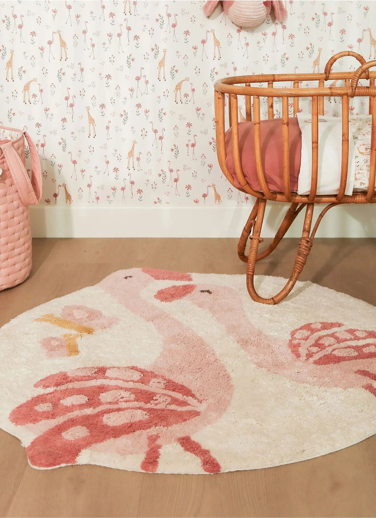 CARPET FLAMINGO (110X110)