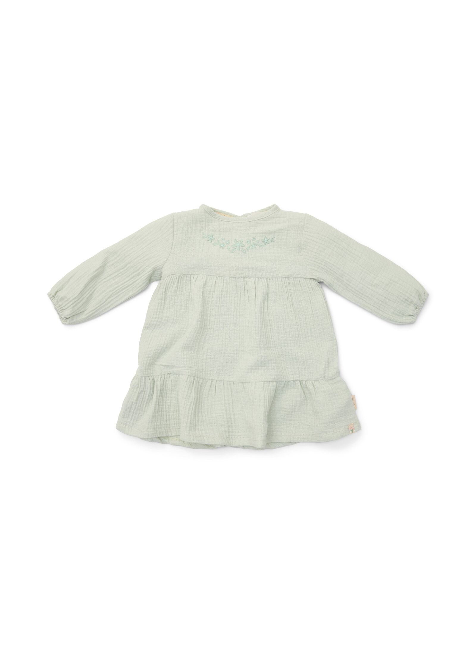 LONGSLEEVE DRESS FROM ORGANIC COTTON FAIRY MINT