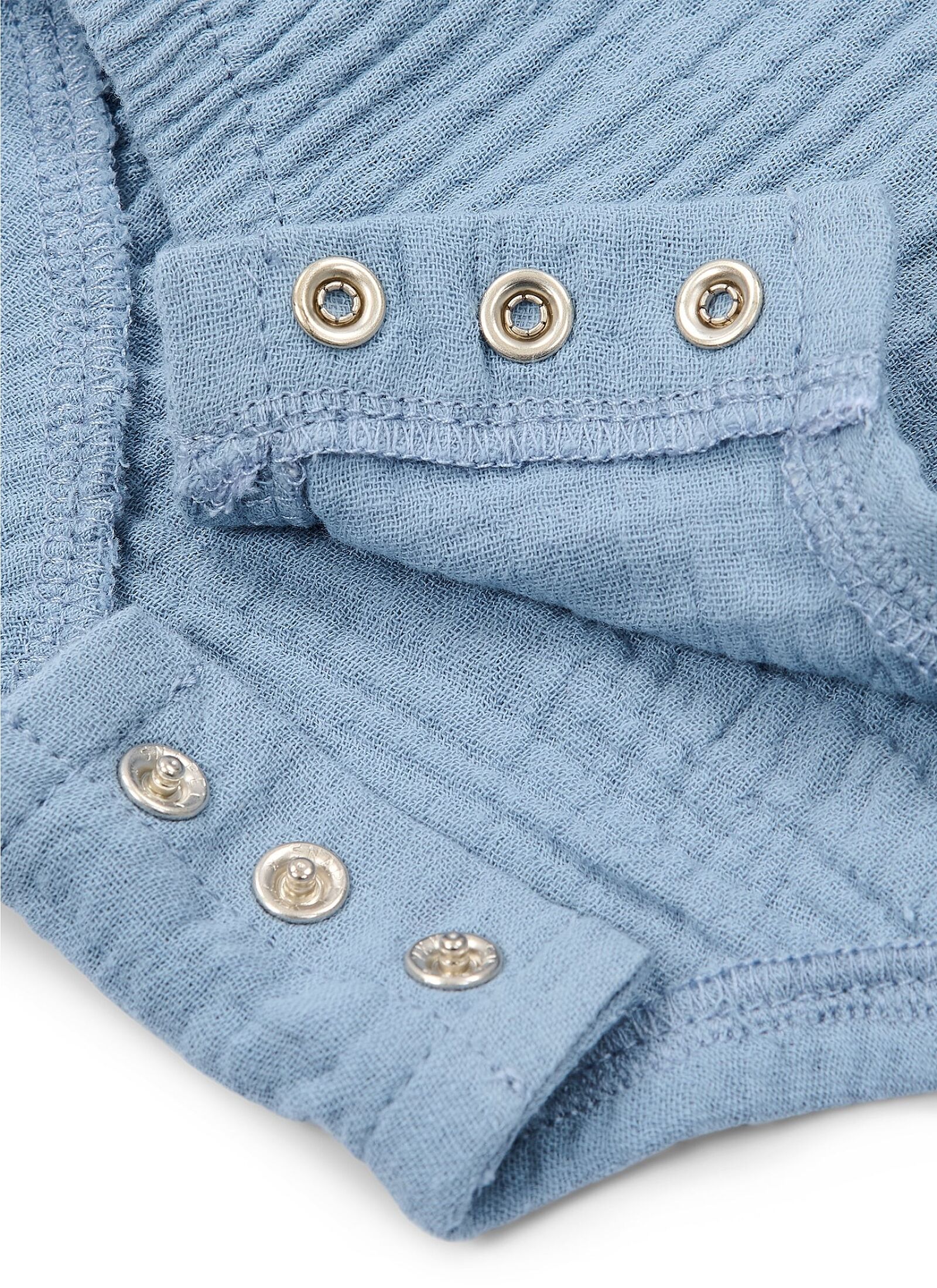 ORGANIC COTTON BODYSUIT STONE BLUE
