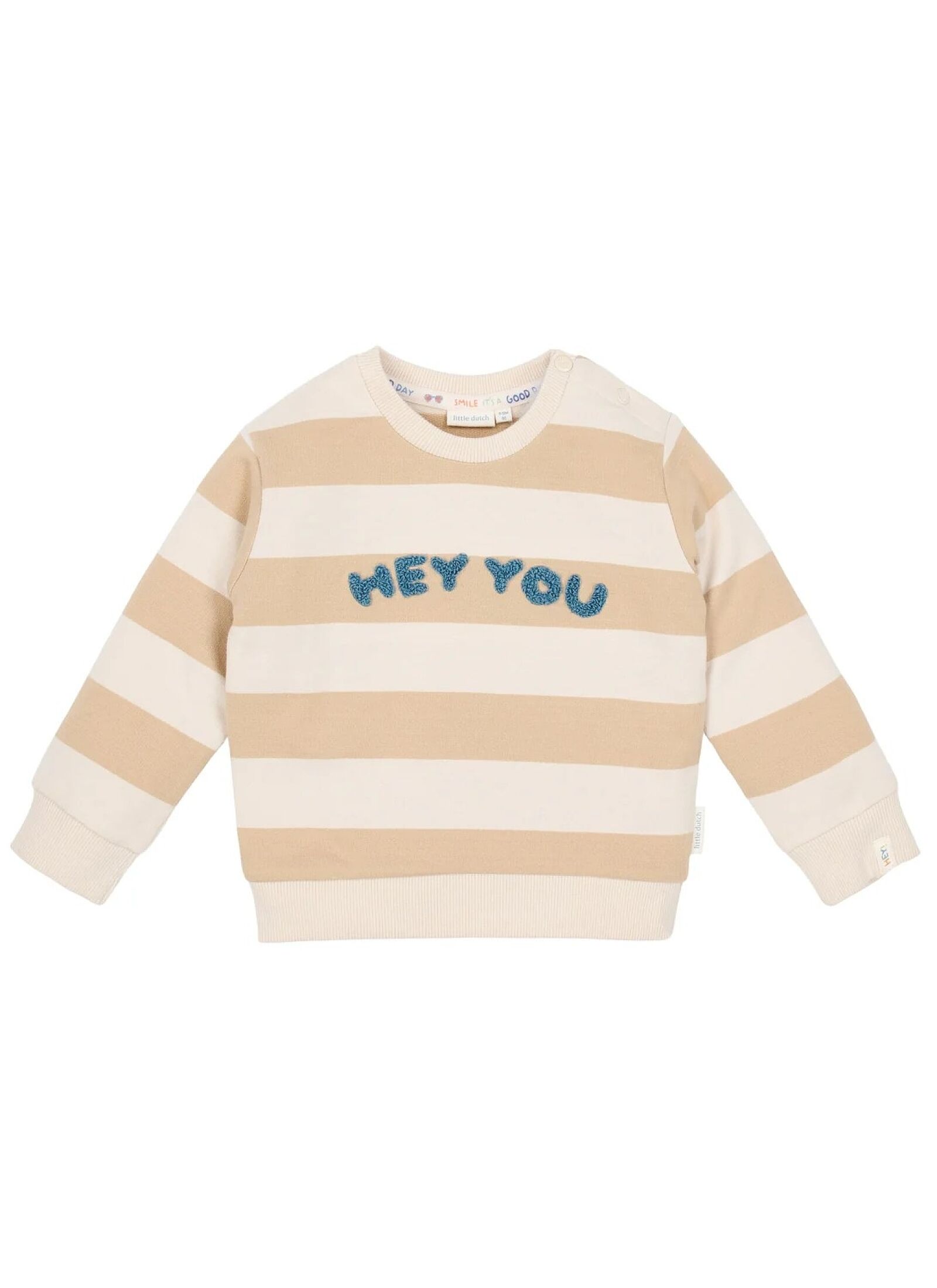 ORGANIC COTTON SWEATSHIRT BISCUIT STRIPE