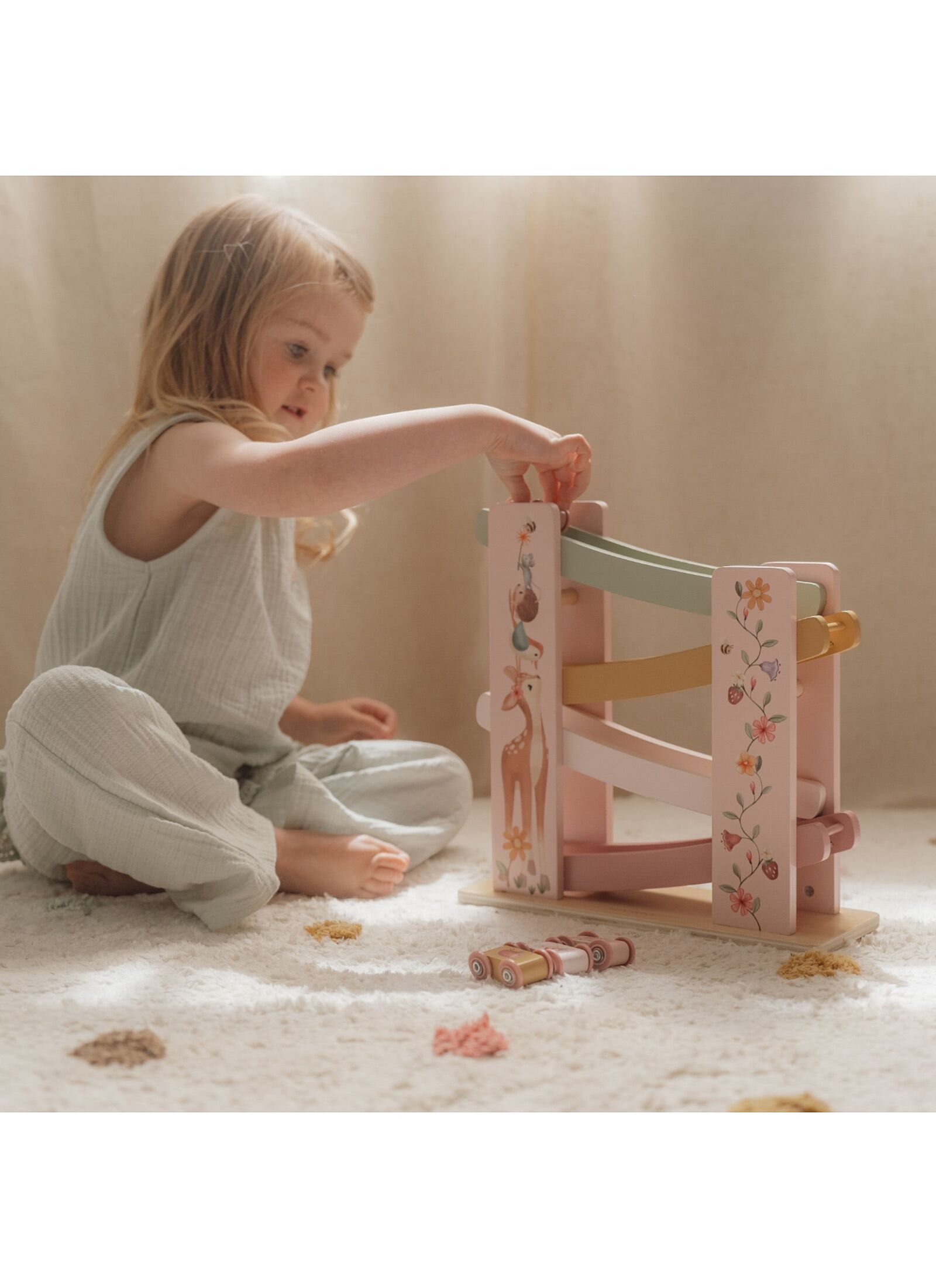 WOODEN RAMP RACE TRACK FAIRY GARDEN