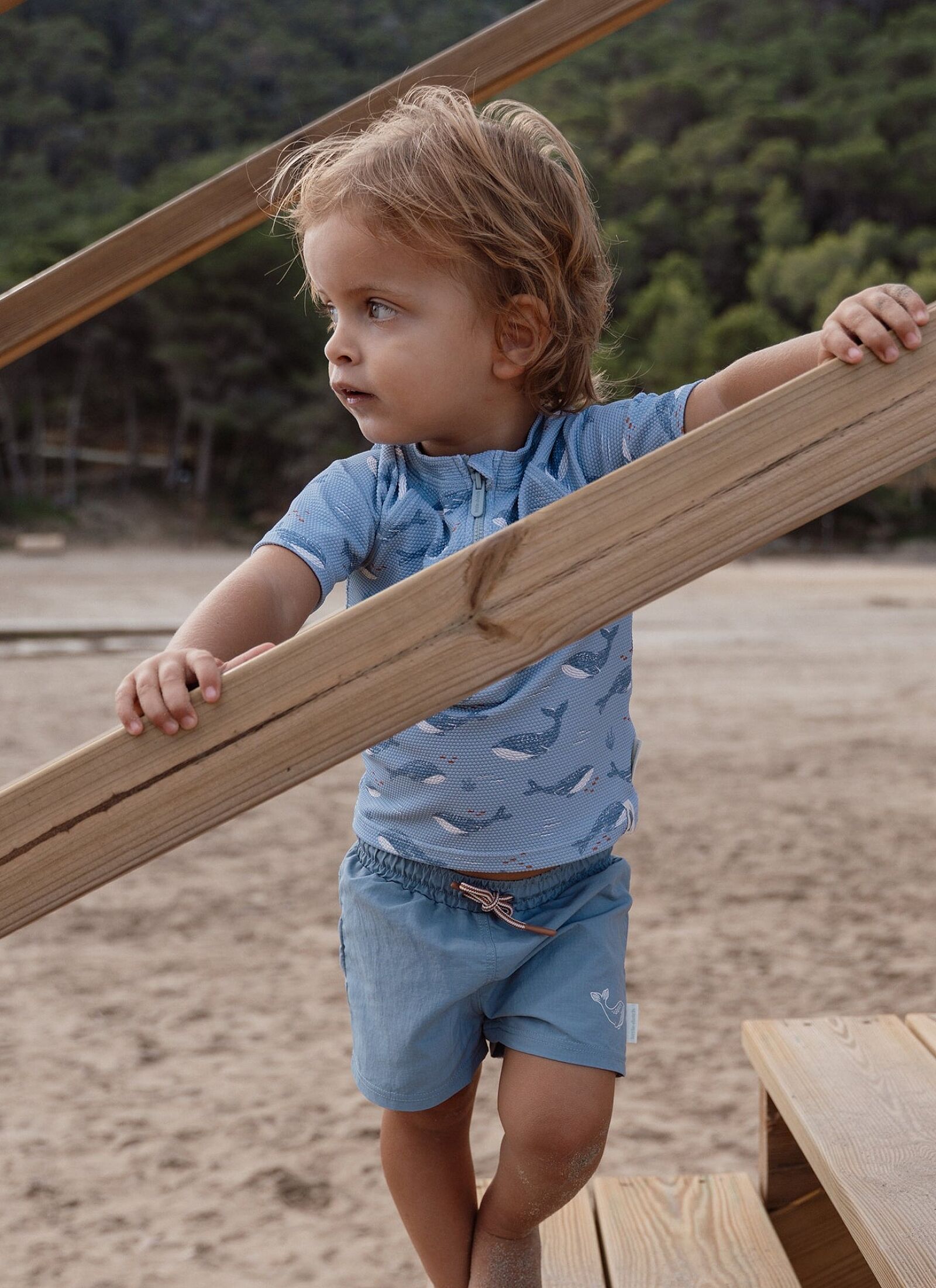SWIM T-SHIRT WITH SHORT SLEEVE OCEAN SPLASH