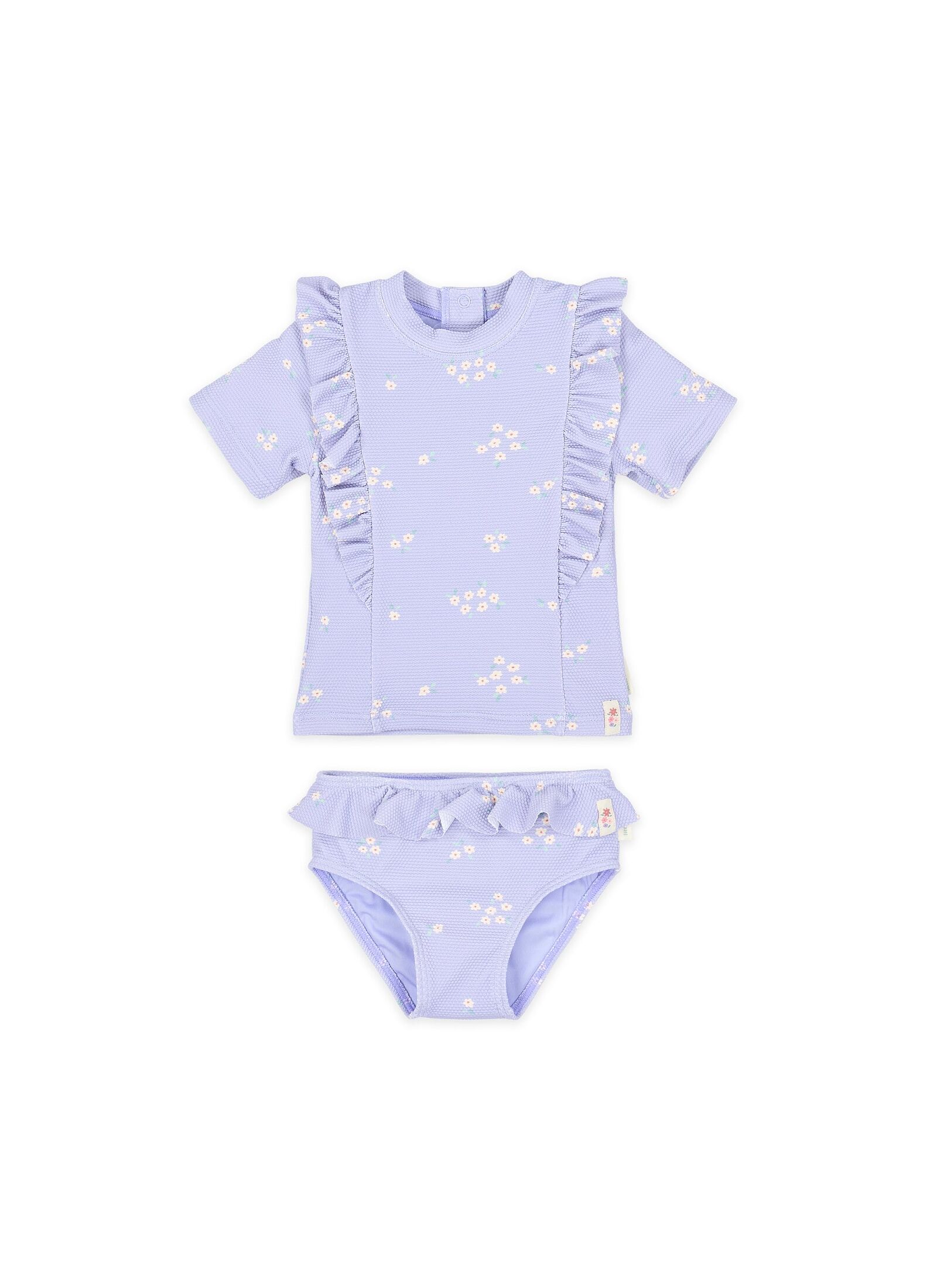 SET SHORT SLEEVED T-SHIRT AND BIKINI SWIMSUIT DREAMY LAVENDER
