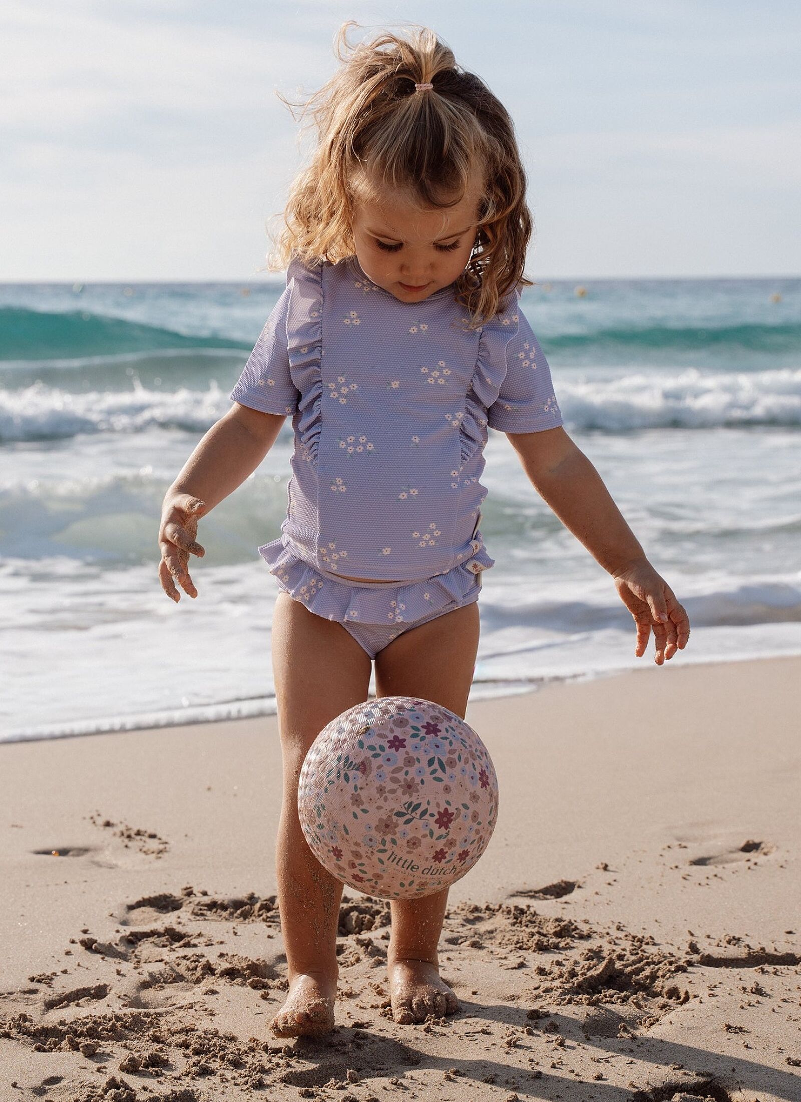 SET SHORT SLEEVED T-SHIRT AND BIKINI SWIMSUIT DREAMY LAVENDER
