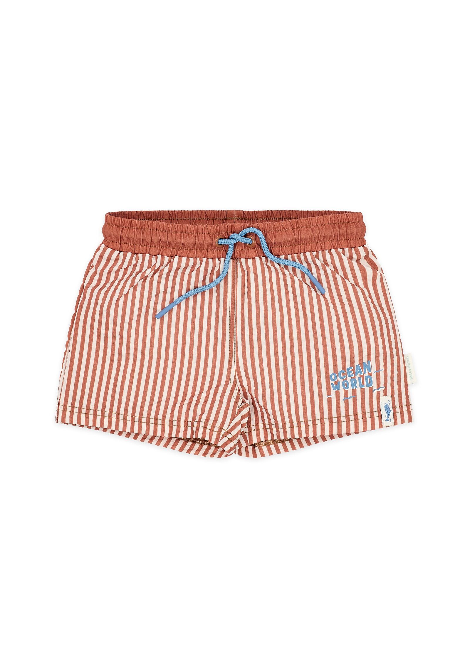 SWIM SHORTS OCEAN BROWN STRIPES