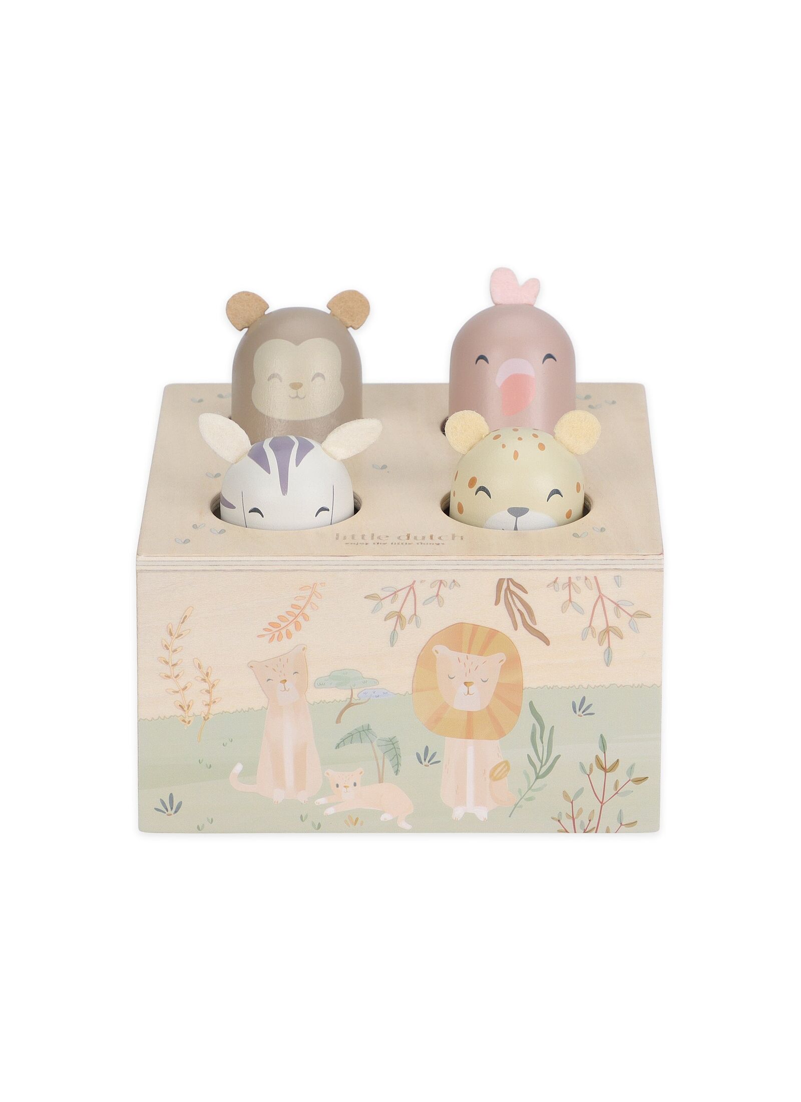 WOODEN POP-UP SAFARI FRIENDS