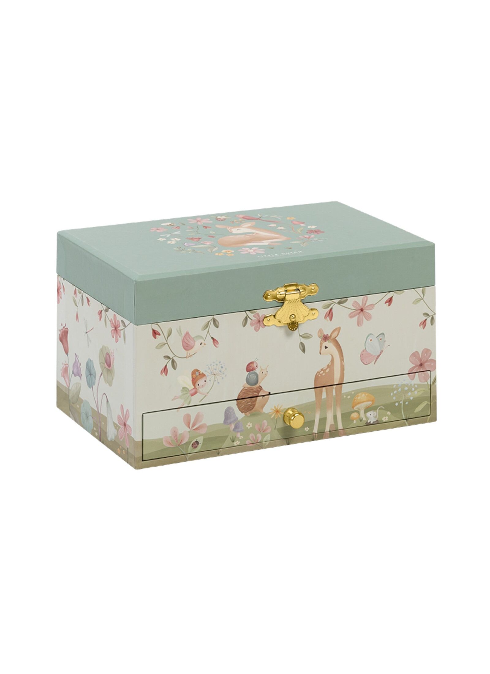 MUSICAL JEWELRY BOX FAIRY GARDEN