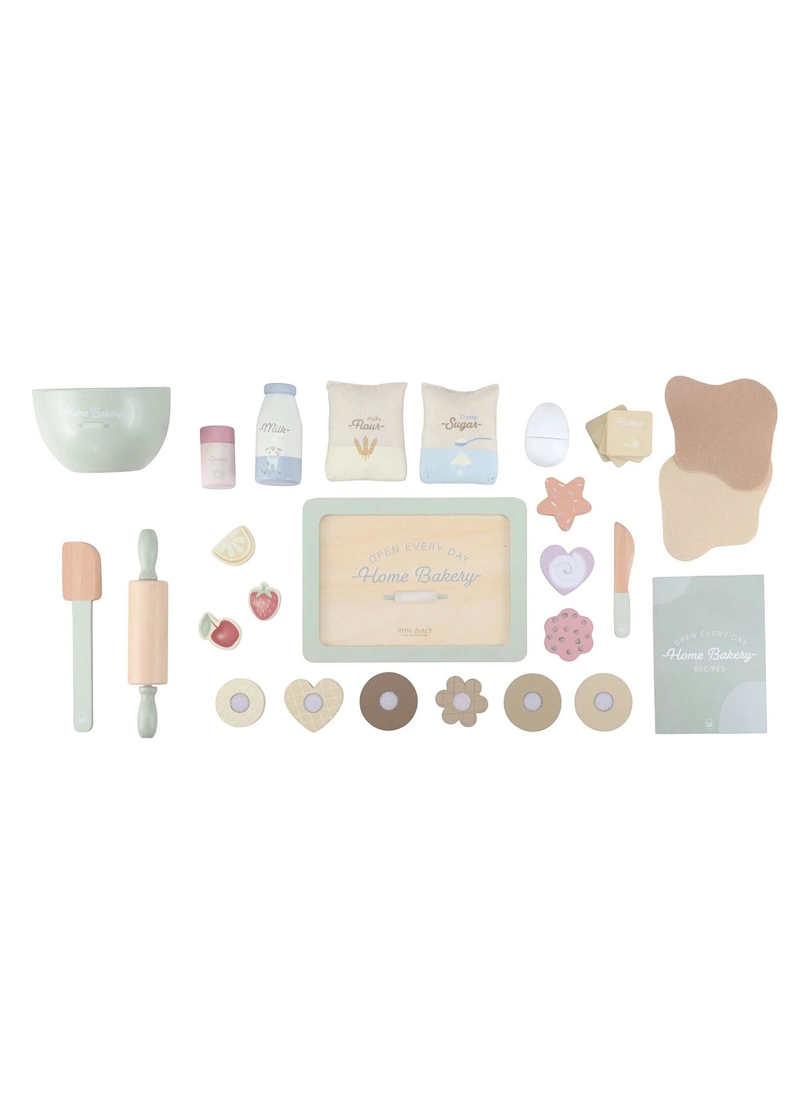WOODEN PASTRY SET