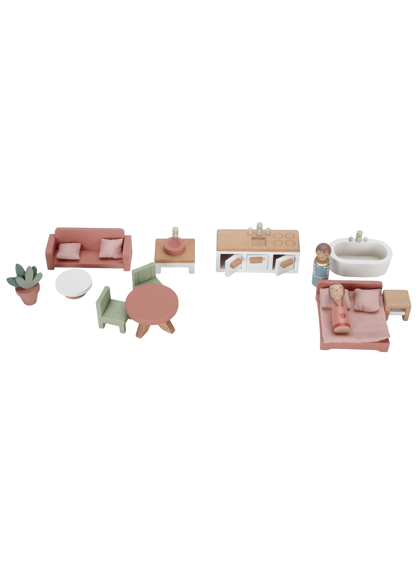 WOODEN PORTABLE DOLL'S HOUSE