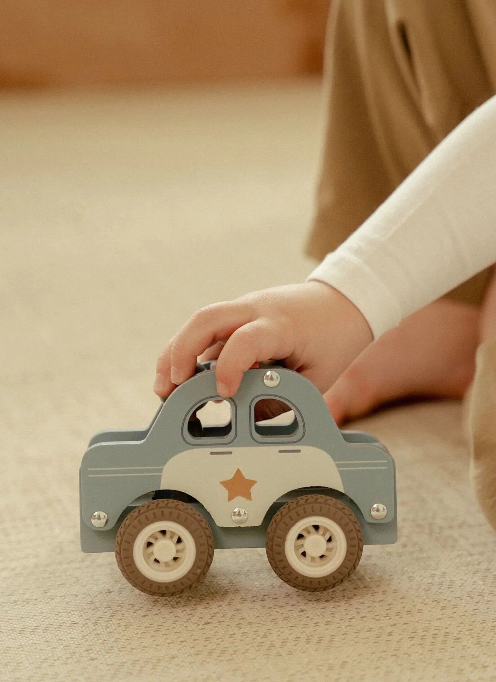 WOODEN PATROL CAR