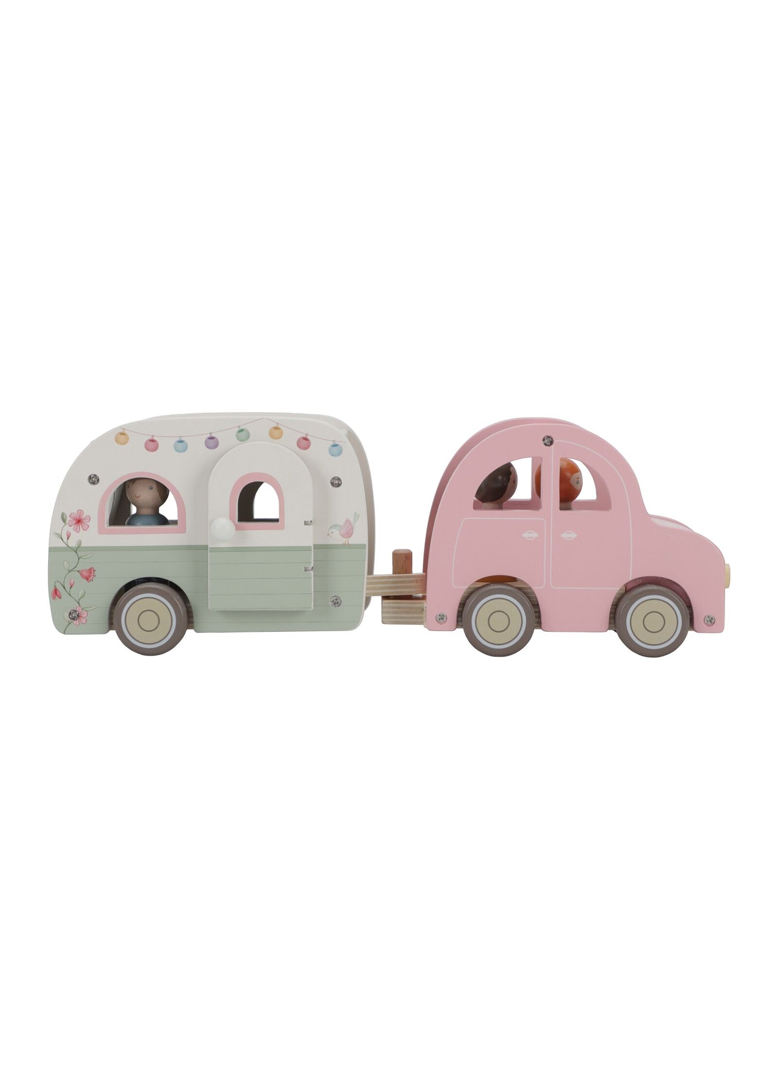 WOODEN CAR WITH MOBILE HOME