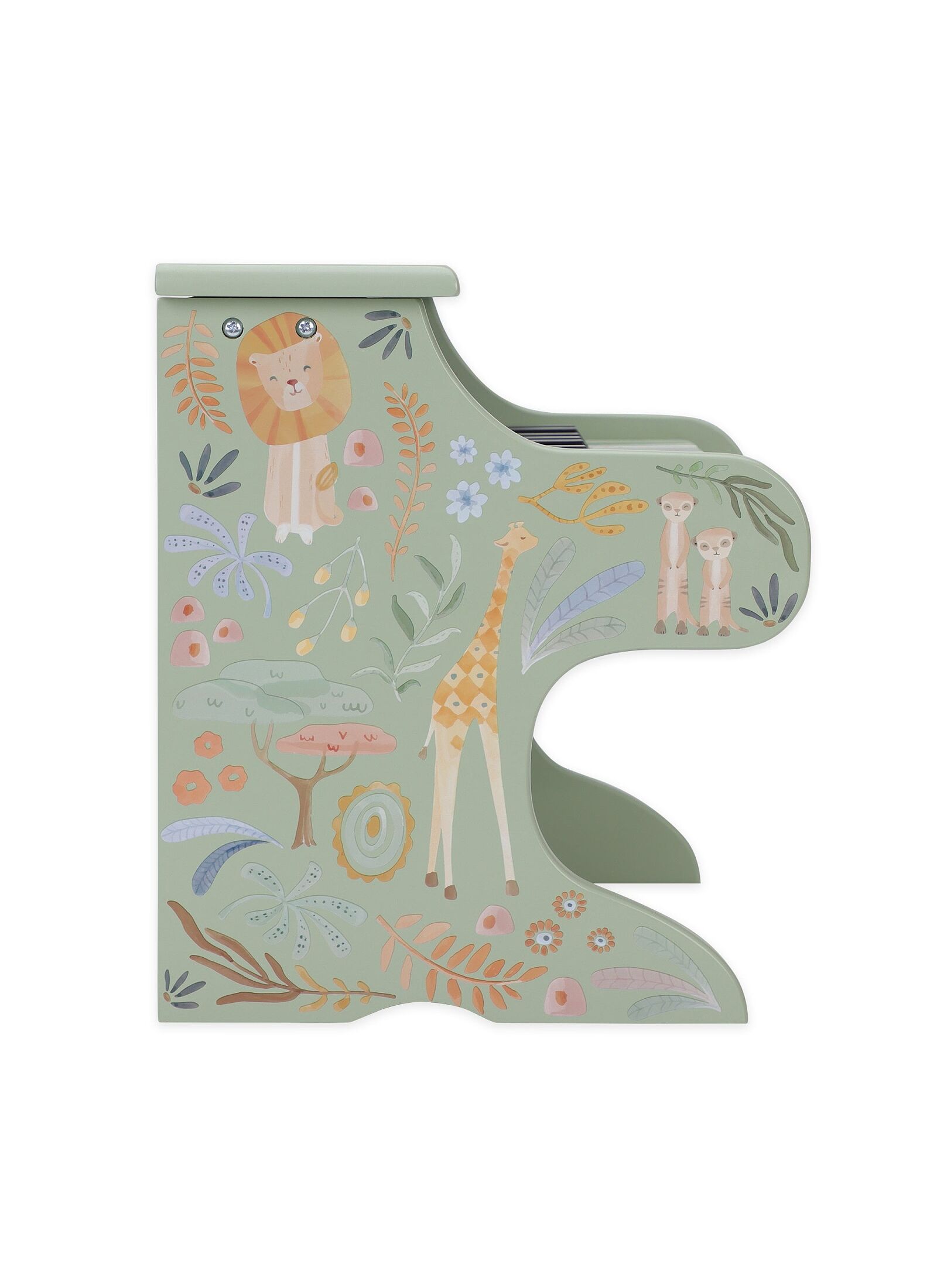 WOODEN PIANO SAFARI FRIENDS GREEN