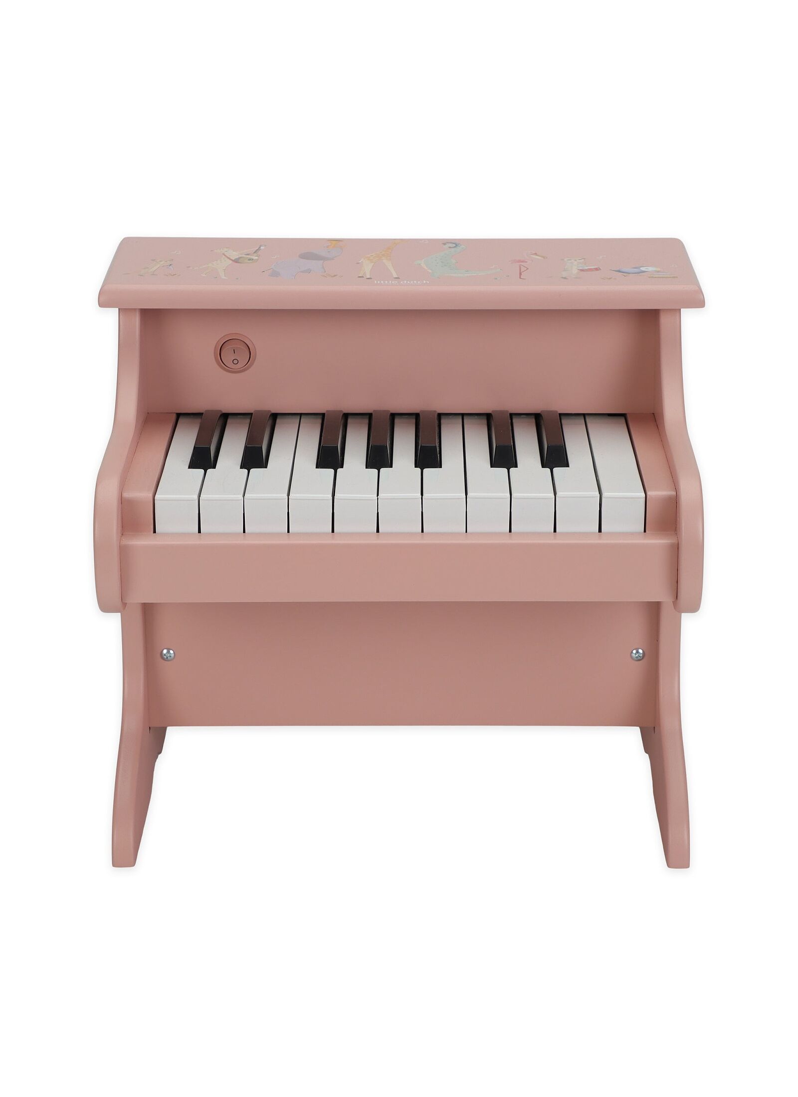 WOODEN PIANO SAFARI FRIENDS PINK