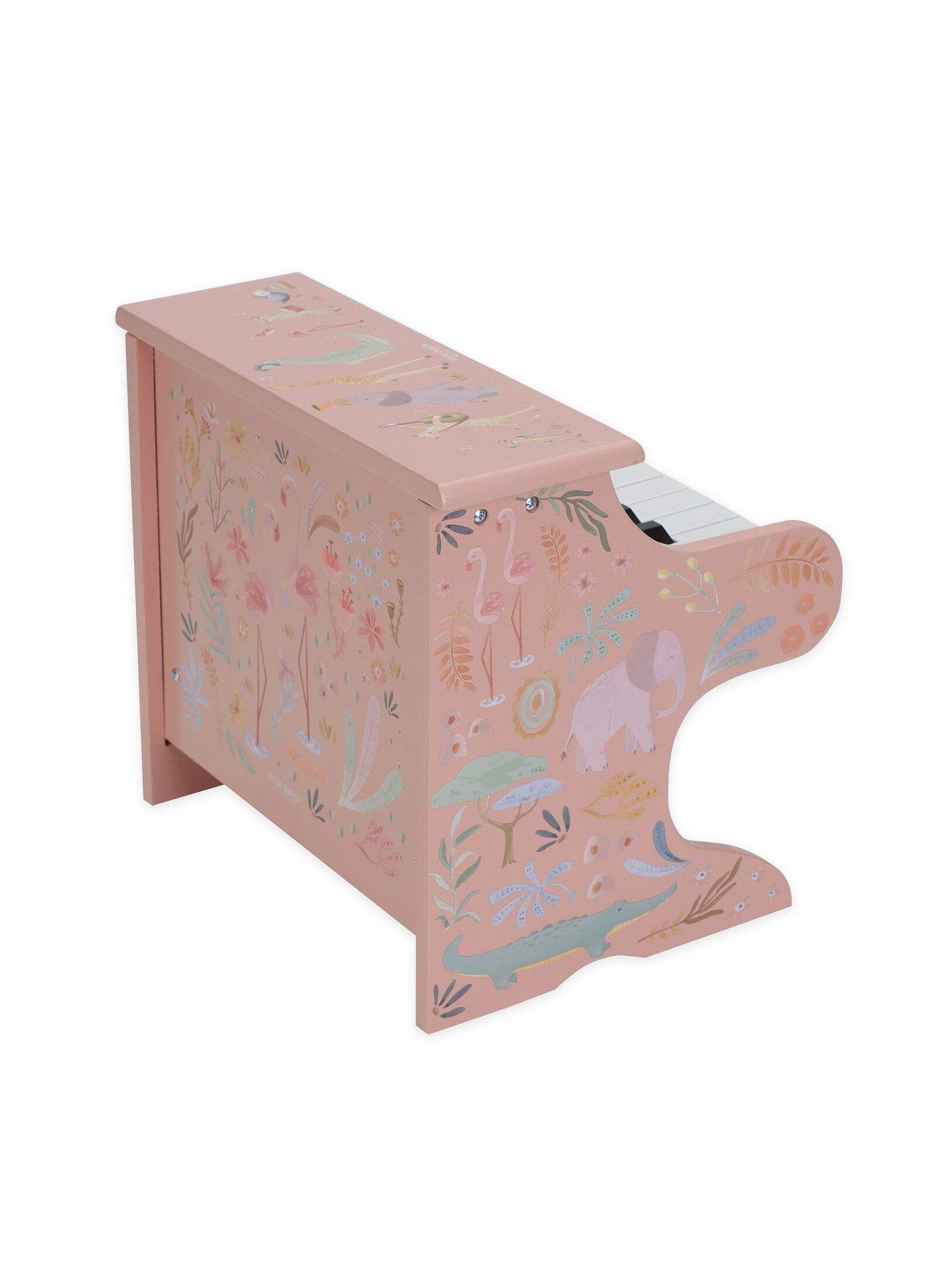 WOODEN PIANO SAFARI FRIENDS PINK