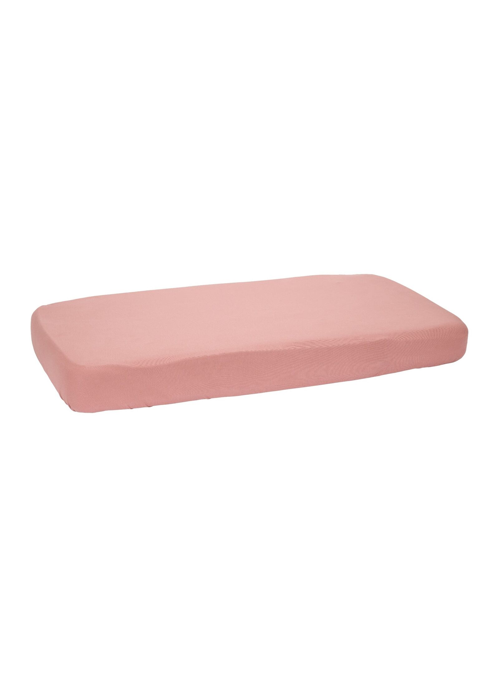 CRIB FITTED SHEET PURE PINK BLUSH