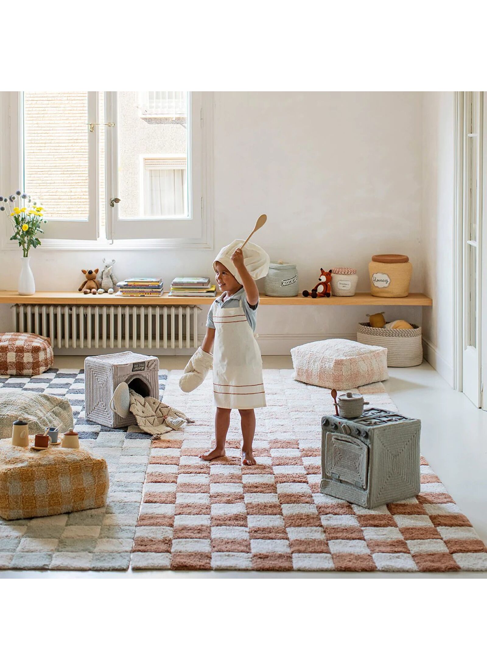 RUG KITCHEN TILES ROSE (120X160)