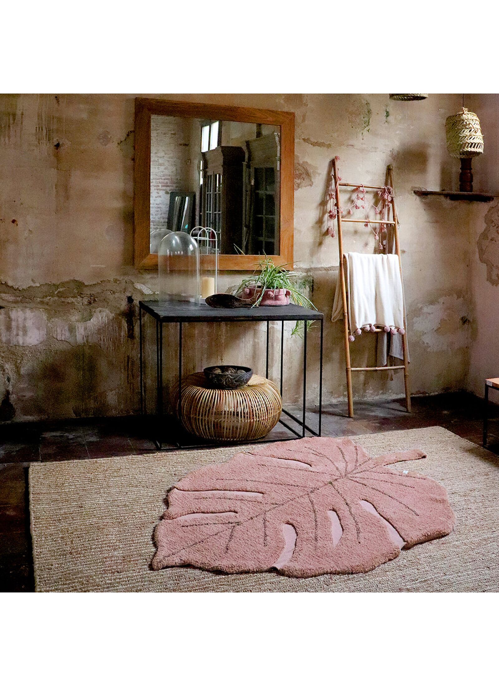 RUG MONSTERA VINTAGE NUDE (120X180)
