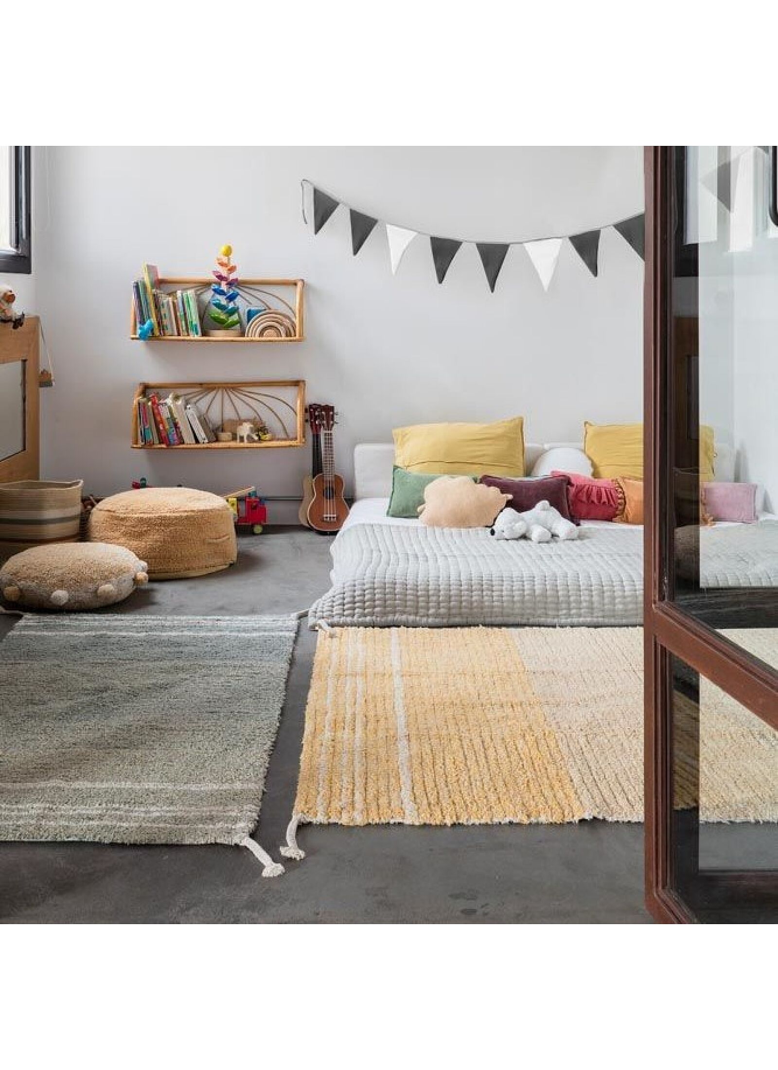 REVERSIBLE RUG TWIN VINTAGE BLUE (170X240)