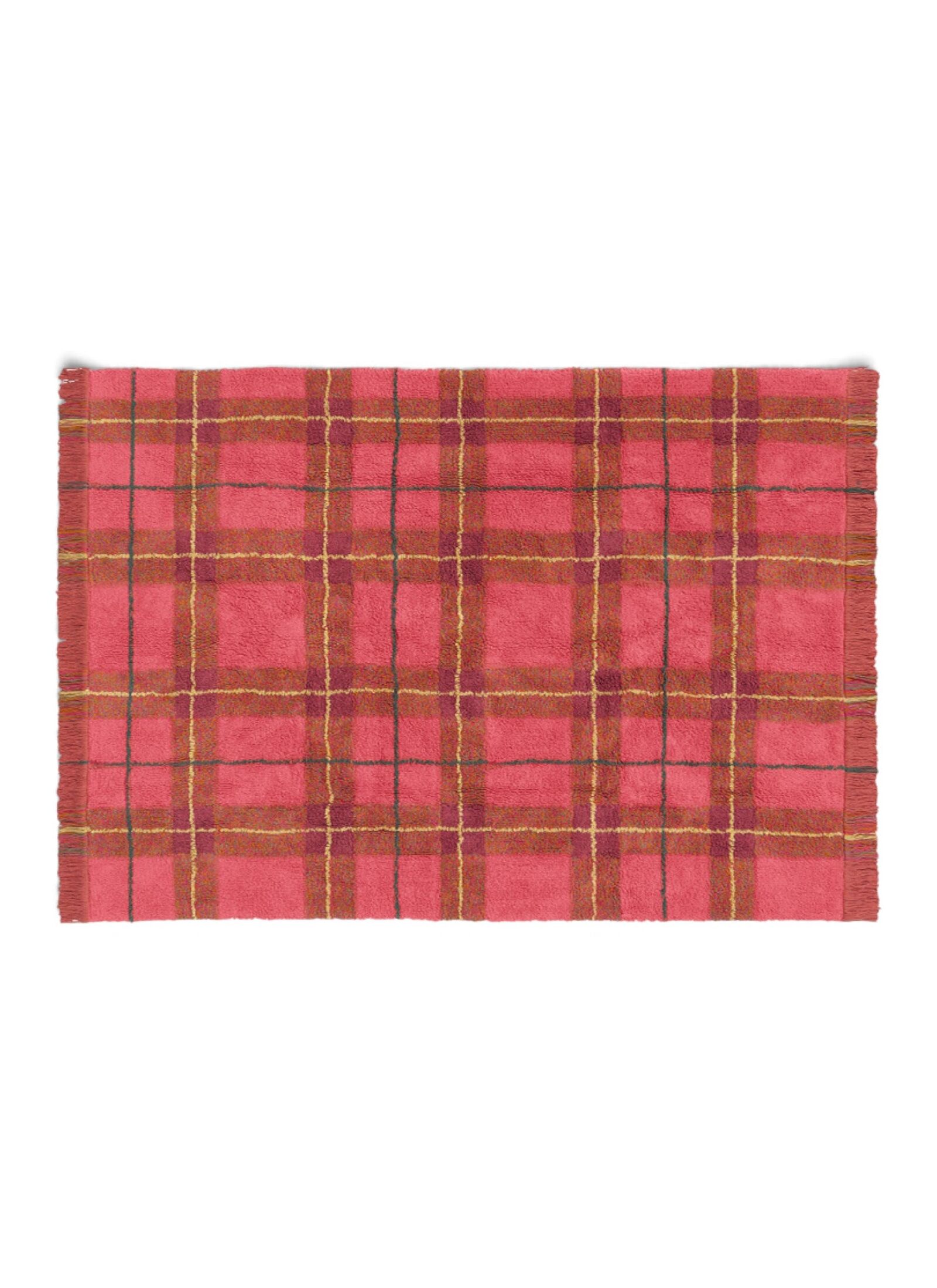RUG TARTAN VINTAGE RED (140X190)