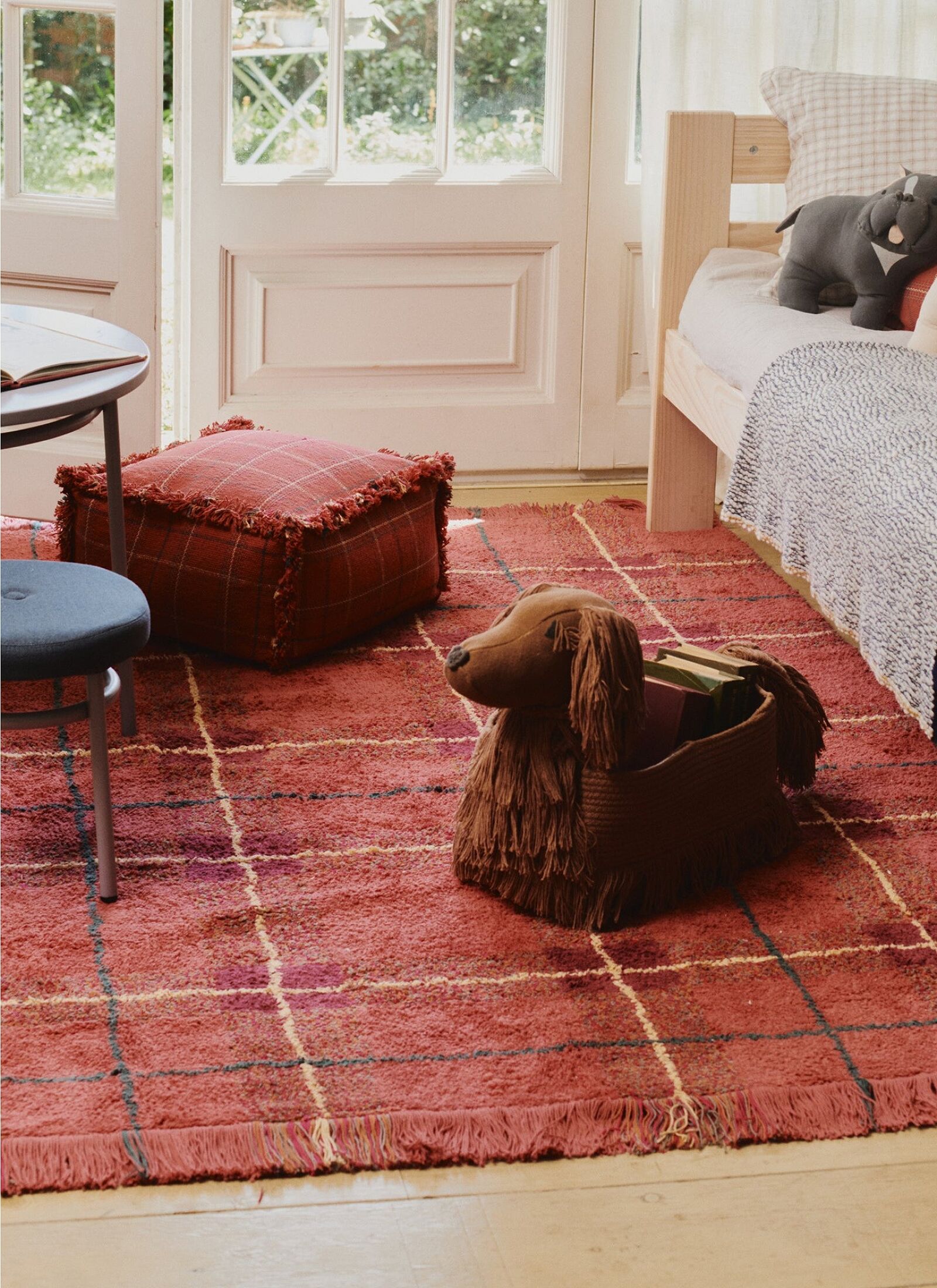RUG TARTAN VINTAGE RED (140X190)