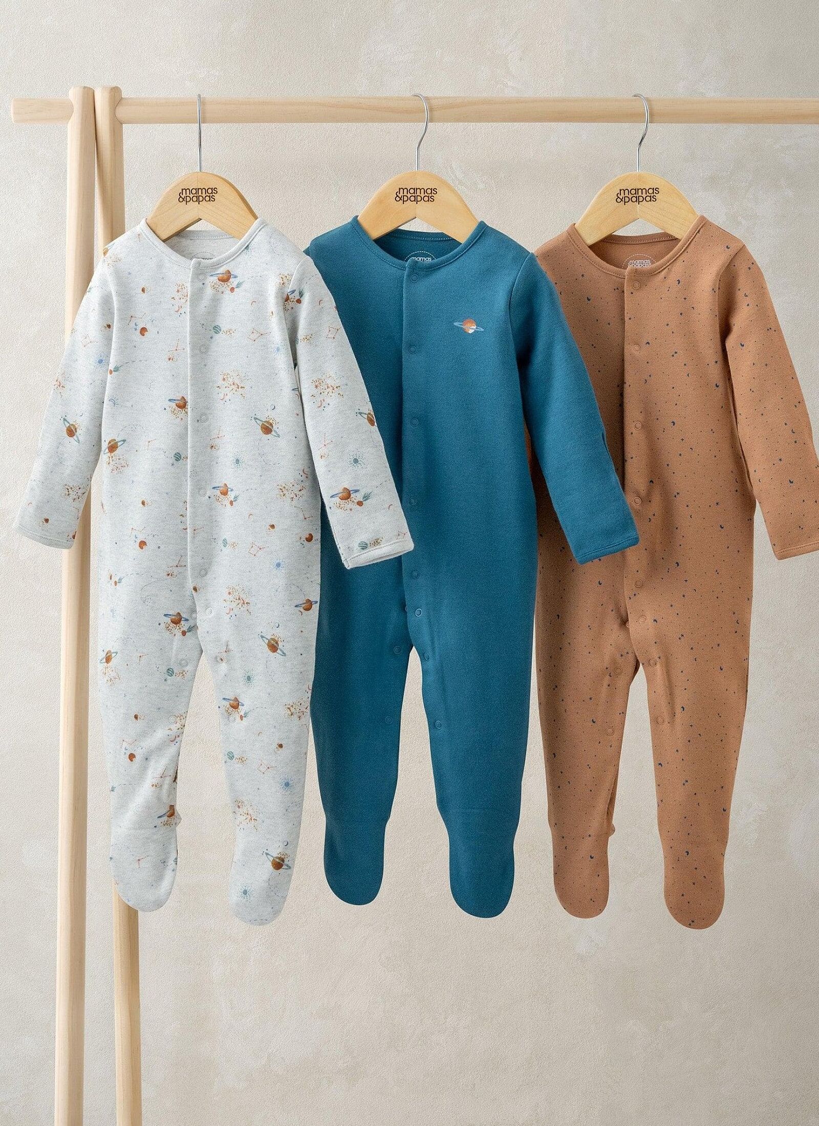 SLEEPSUITS 3PCS PLANET