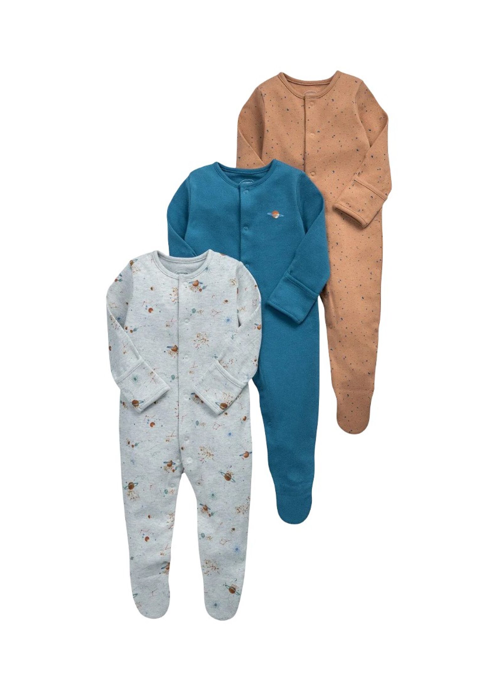 SLEEPSUITS 3PCS PLANET