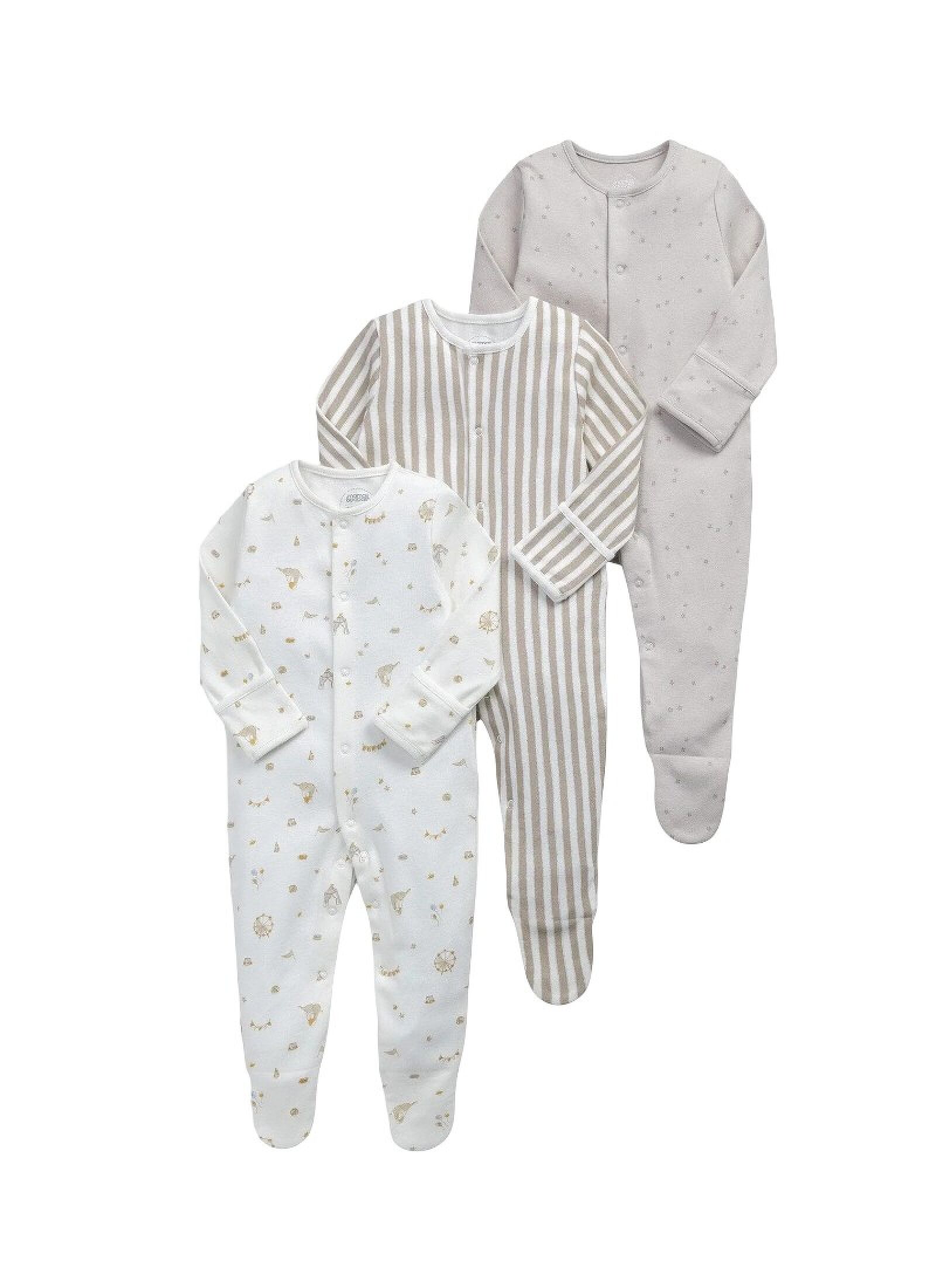 SLEEPSUITS 3PCS CIRCUS