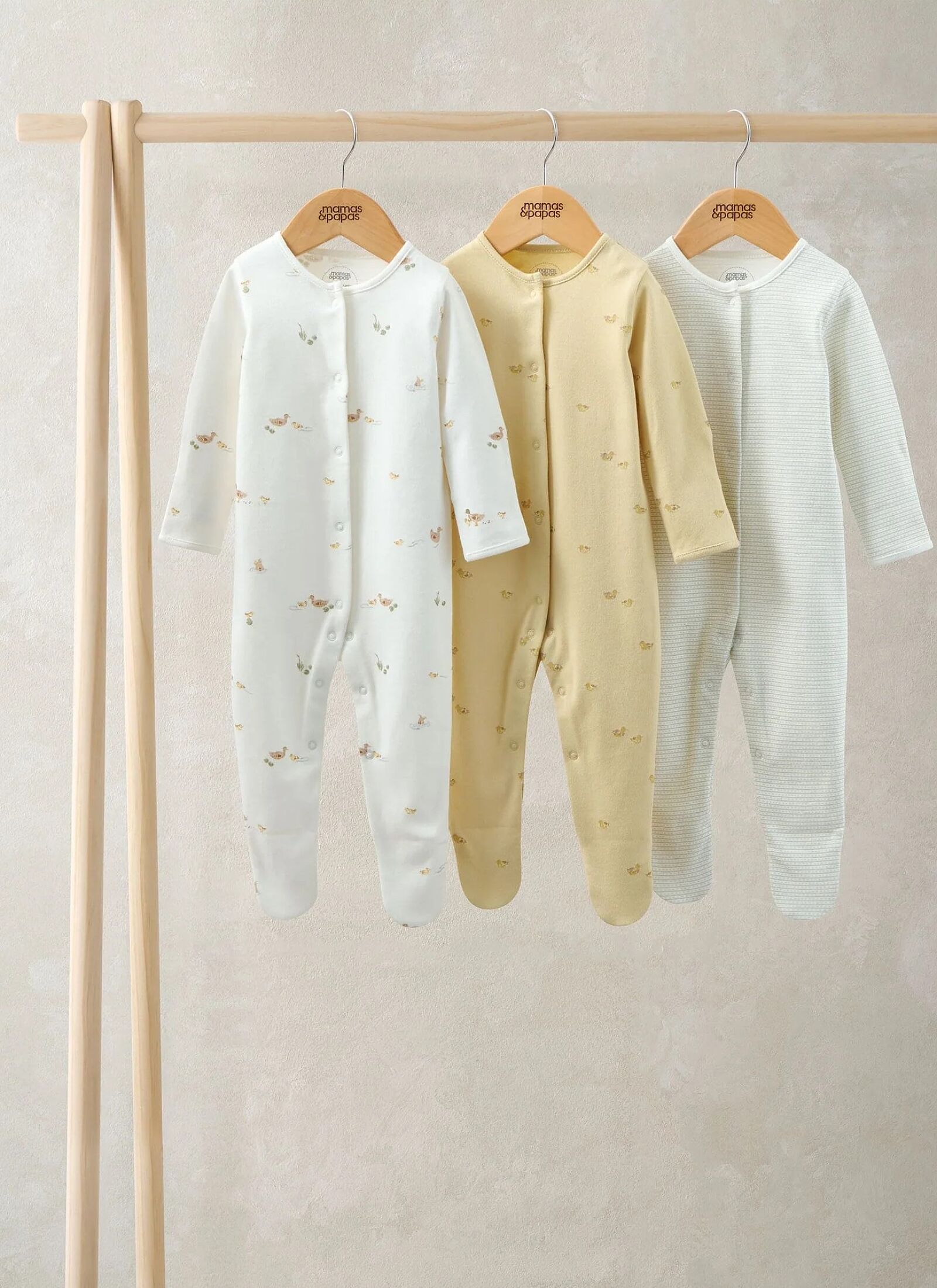 SLEEPSUITS 3PCS DUCKLING