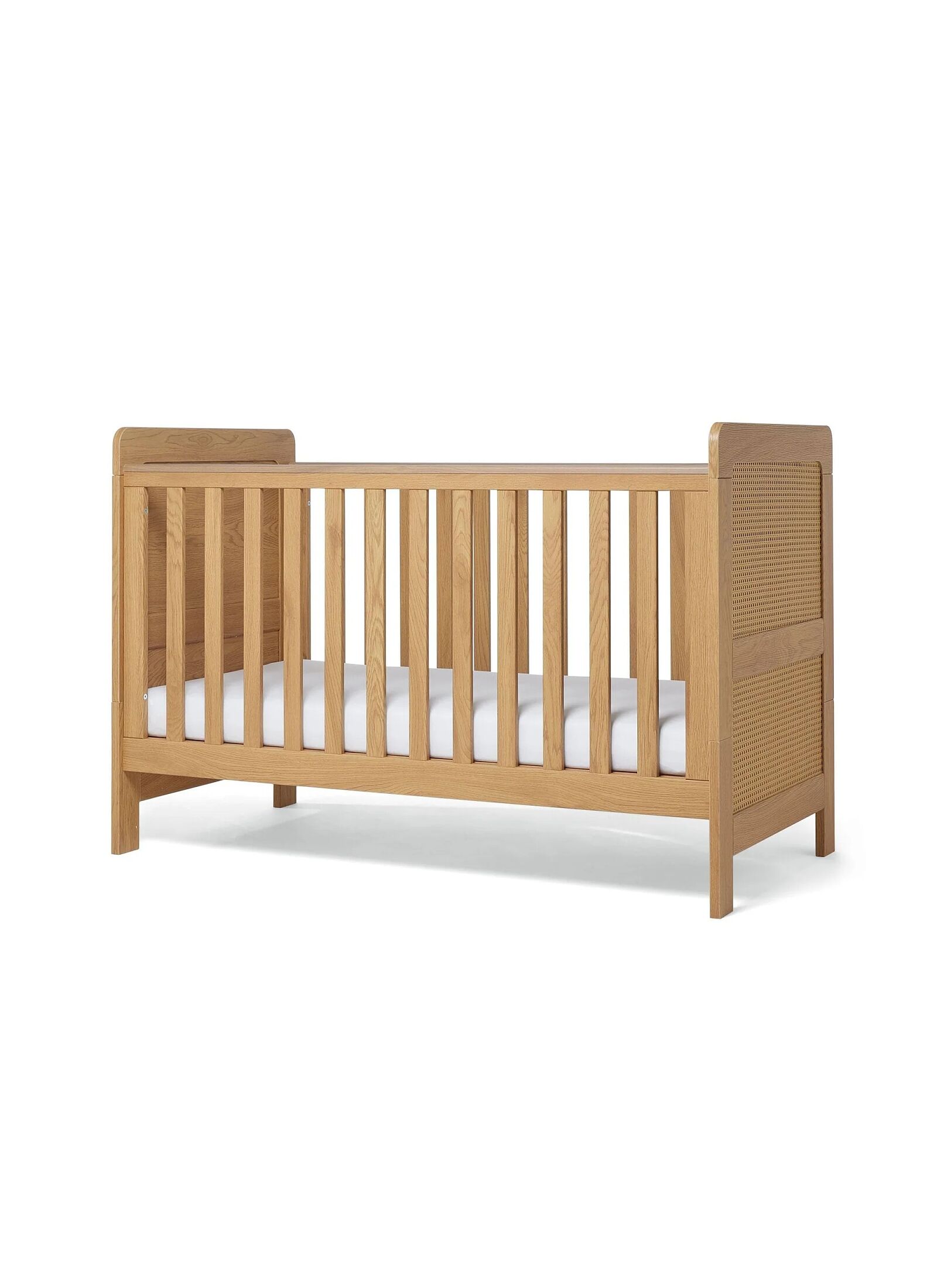 CRIB ESNA OAK/RATTAN
