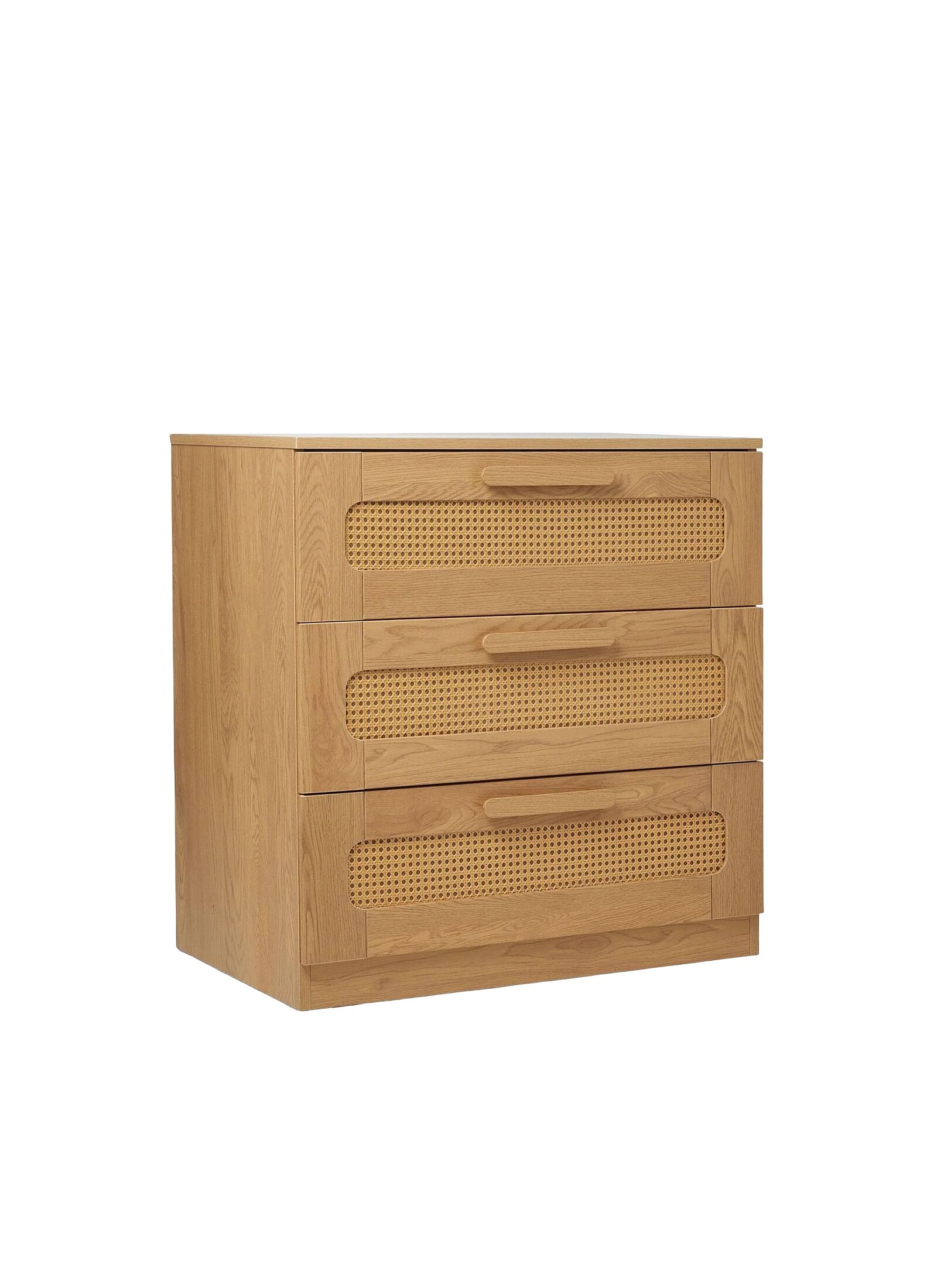 DRESSER-CHANGER UNIT ESNA OAK/RATTAN