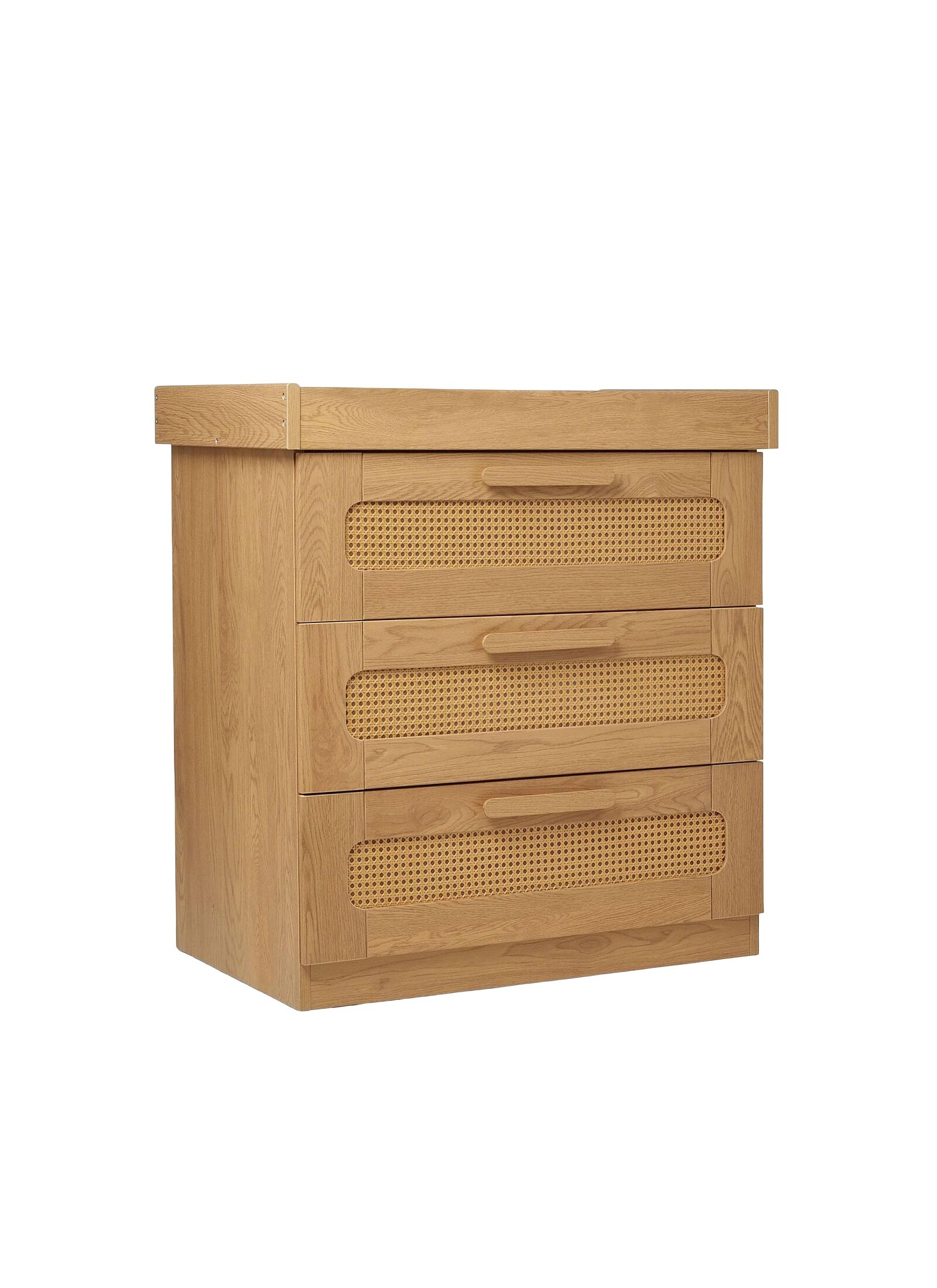 DRESSER-CHANGER UNIT ESNA OAK/RATTAN