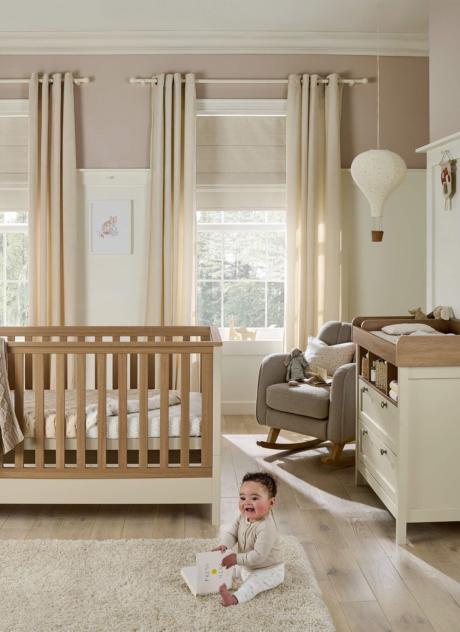 CRIB &AMP; DRESSER-CHANGER UNIT HARWELL CASHMERE